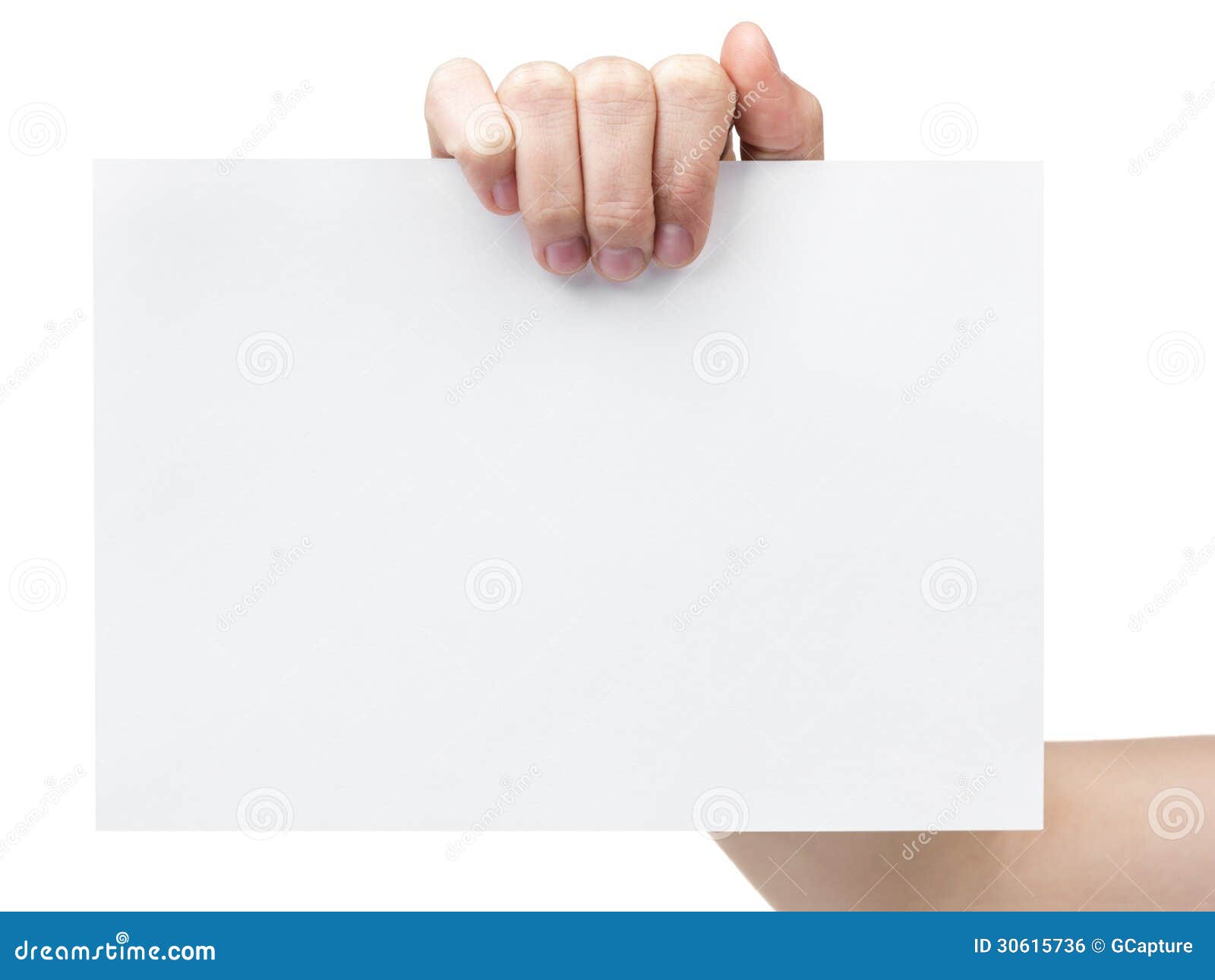 Fille Porte Une Grande Feuille De Carton Blanc, Isolé Sur Blanc Banque  D'Images et Photos Libres De Droits. Image 14847422