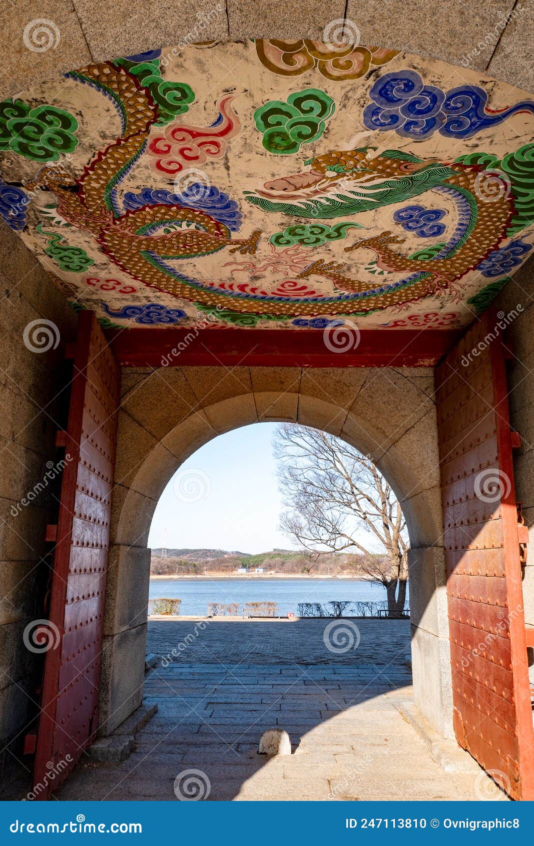 Front View of the Gwangseongbo Fortress, in the Gwangseongbo Fort, Later  Named Anhaeru, Meaning Peaceful Sea, South Korea Stock Photo - Image of  incheon, island: 247113676