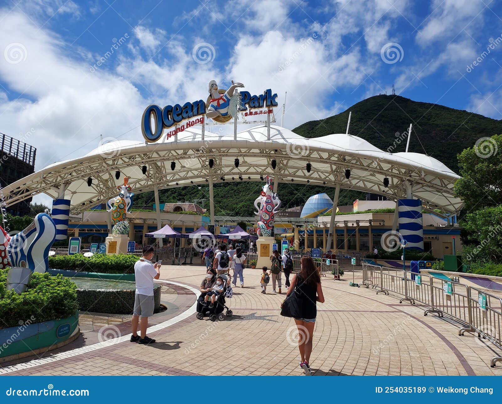 Main Entrance of Ocean Park Hong Kong Editorial Stock Image - Image of
