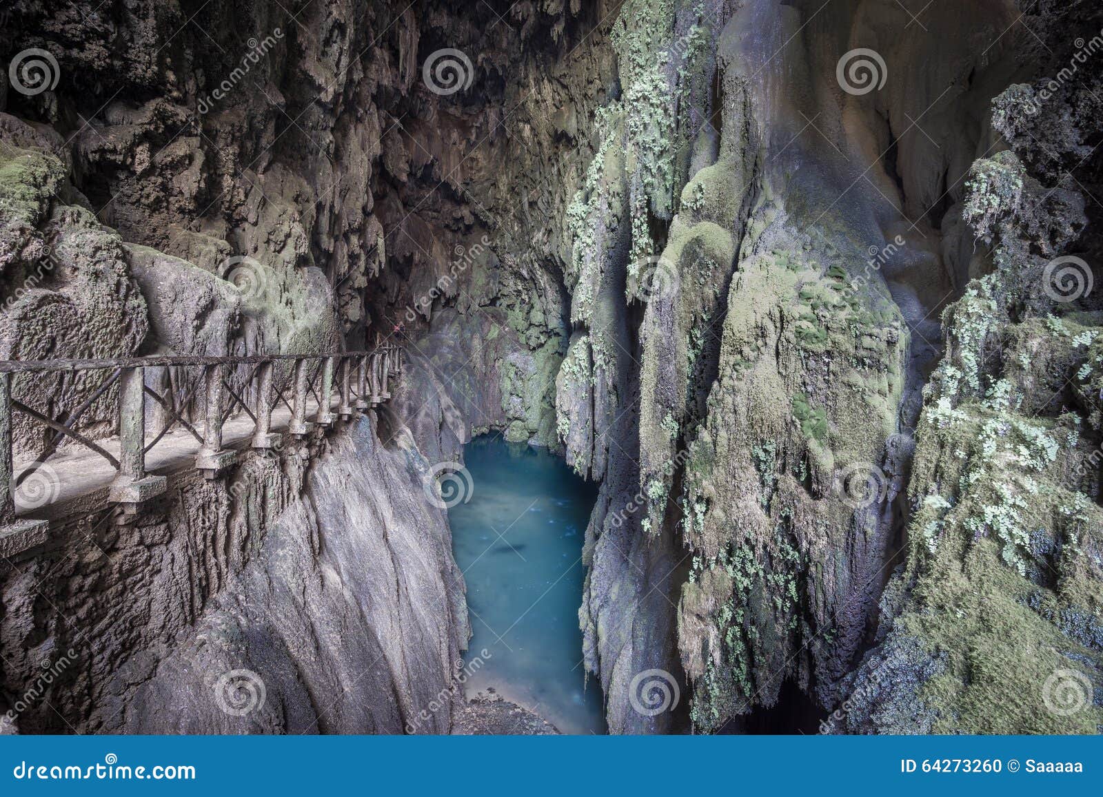 main grotto of the monasterio de piedra natural park