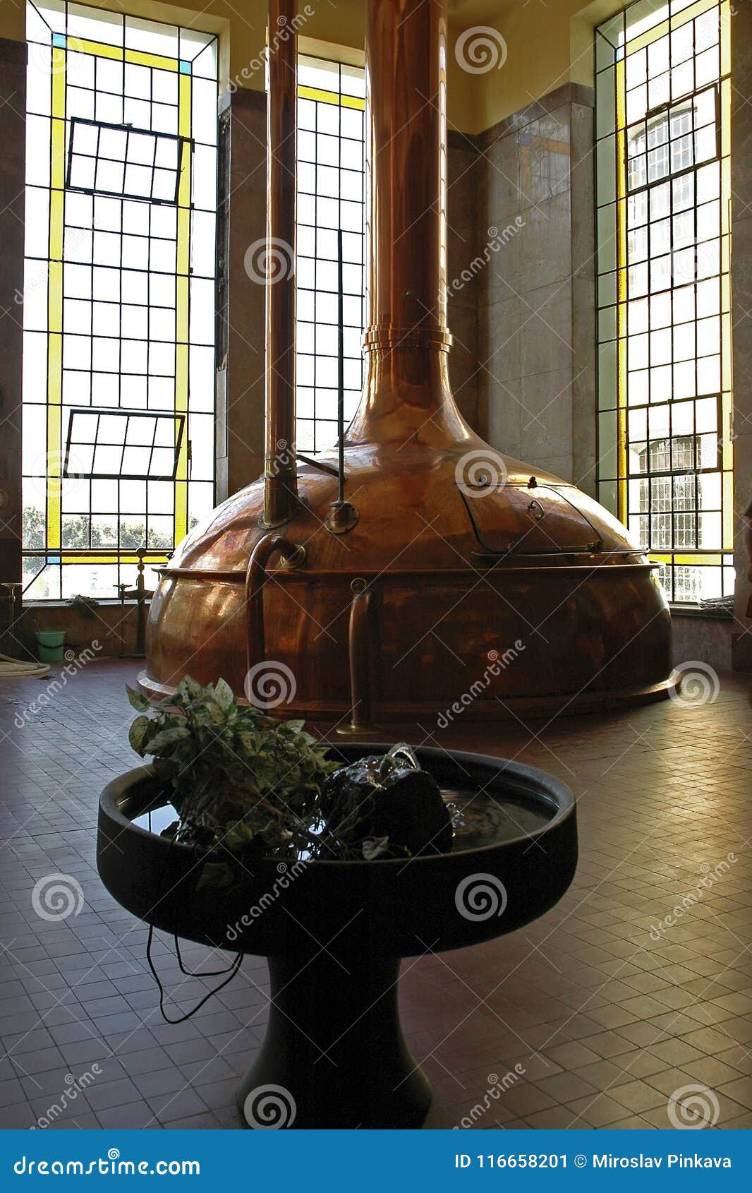 the main hall of brewery in litovel where excellent beer is cooked