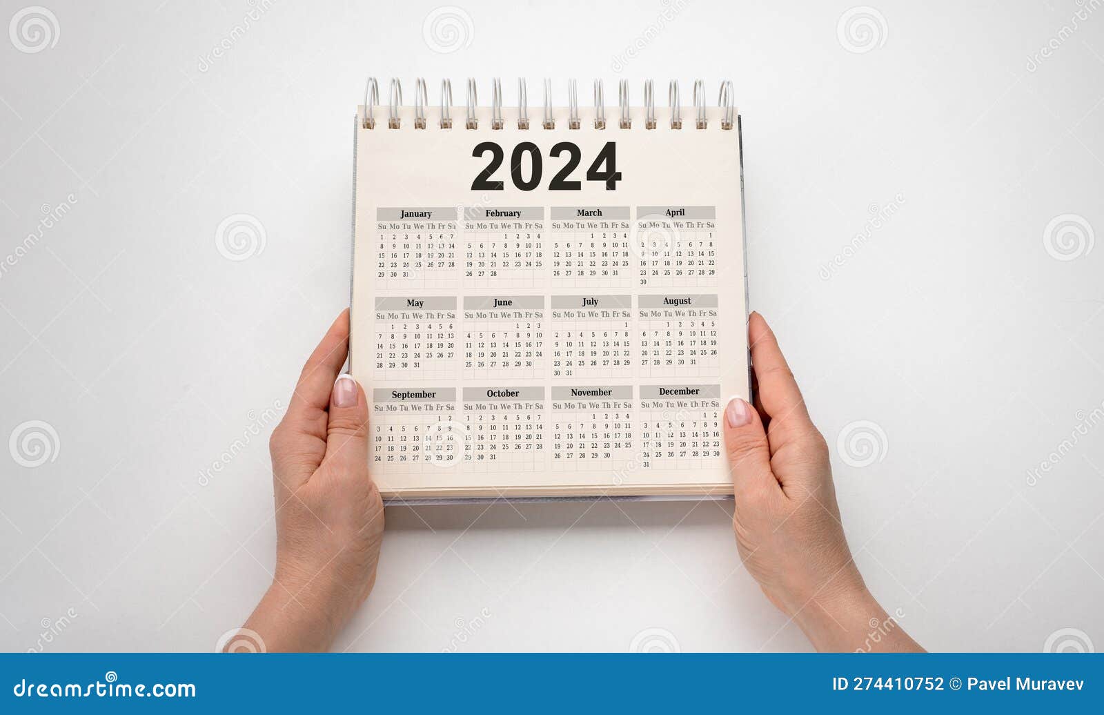 Année Civile 2024 Annexe 2024 Calendrier De Bureau Bloc-notes Sur