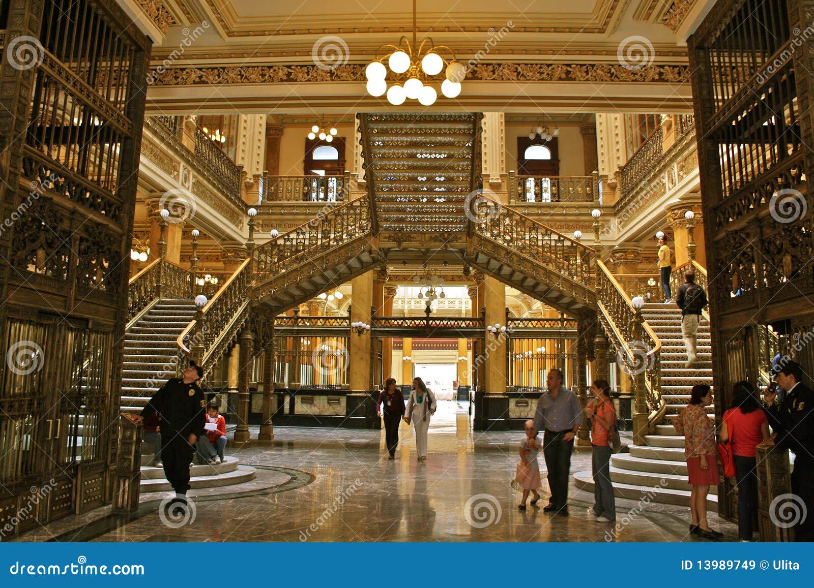 Main Post Office Mexico City Editorial Stock Image - Image of frame,  indoor: 13989749