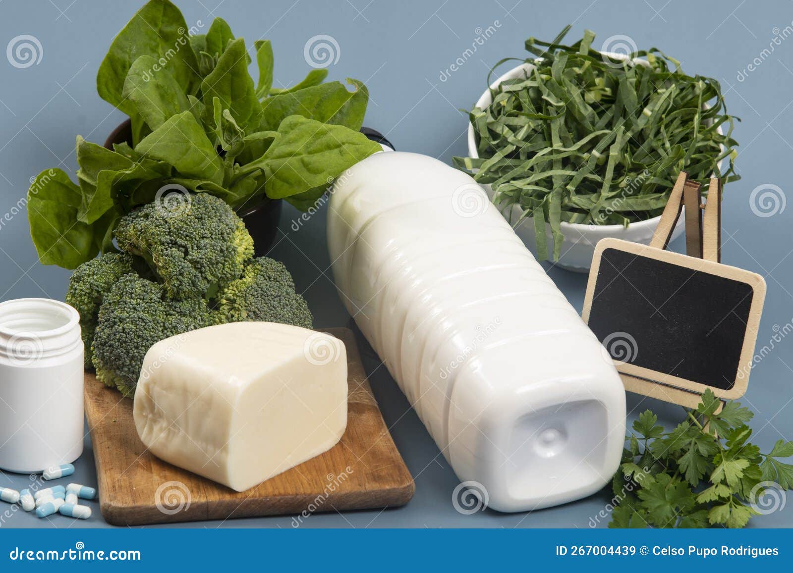 Main Sources of Calcium for the Body To Help Fight Osteoporosis Stock