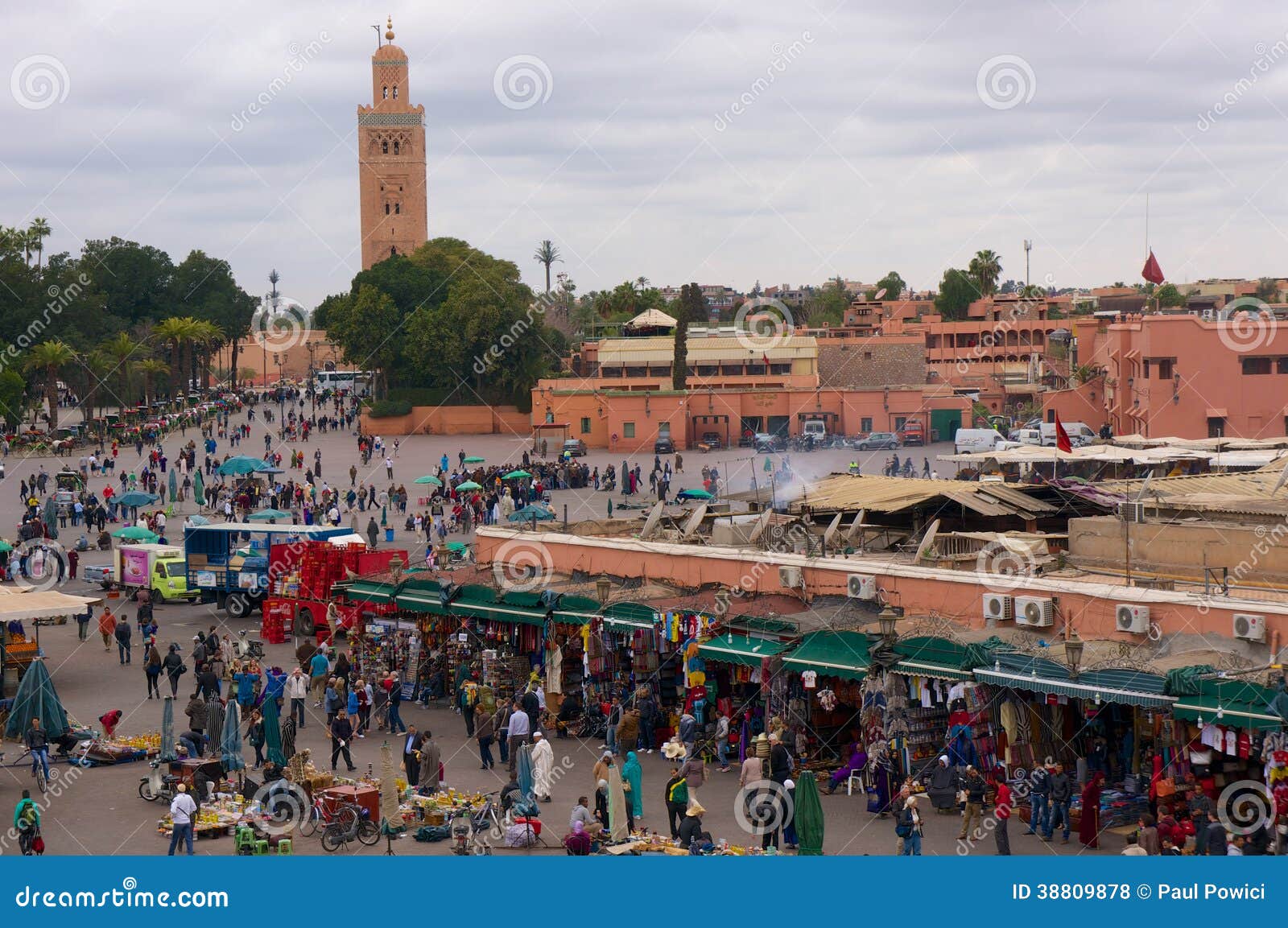 Main Square In Marrakech, Morocco Editorial Stock Photo - Image of