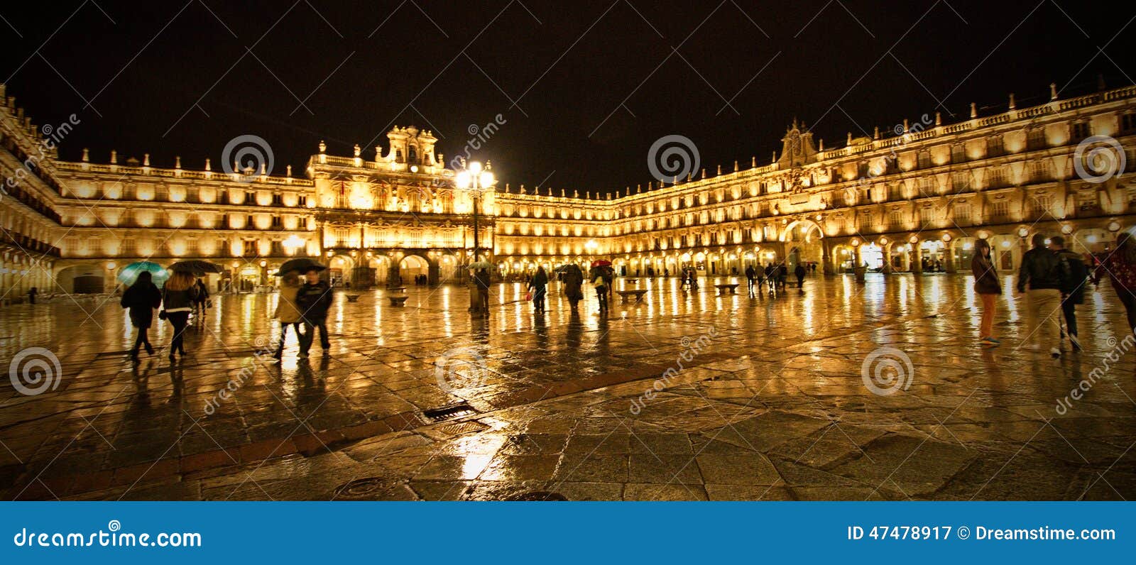 Main Square of Salamanca stock image. Image of square 47478917