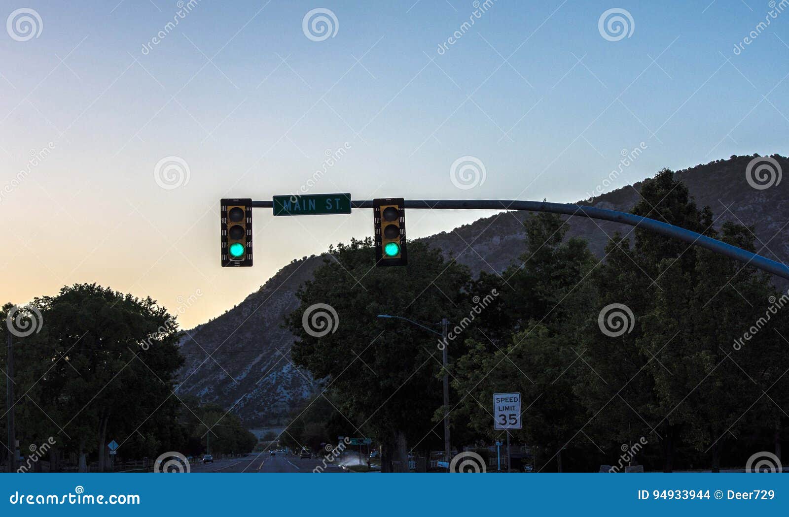 Main Street Light stock photo. Image of travel, light 94933944