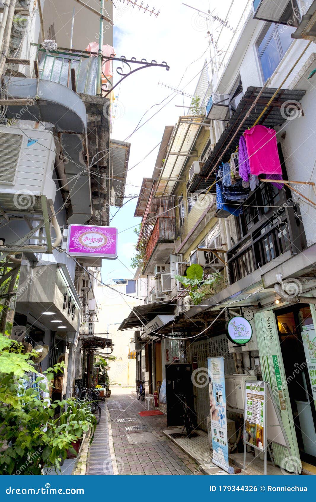 Main Street at Sai Kung Village in Hong Kong Editorial Photo - Image of