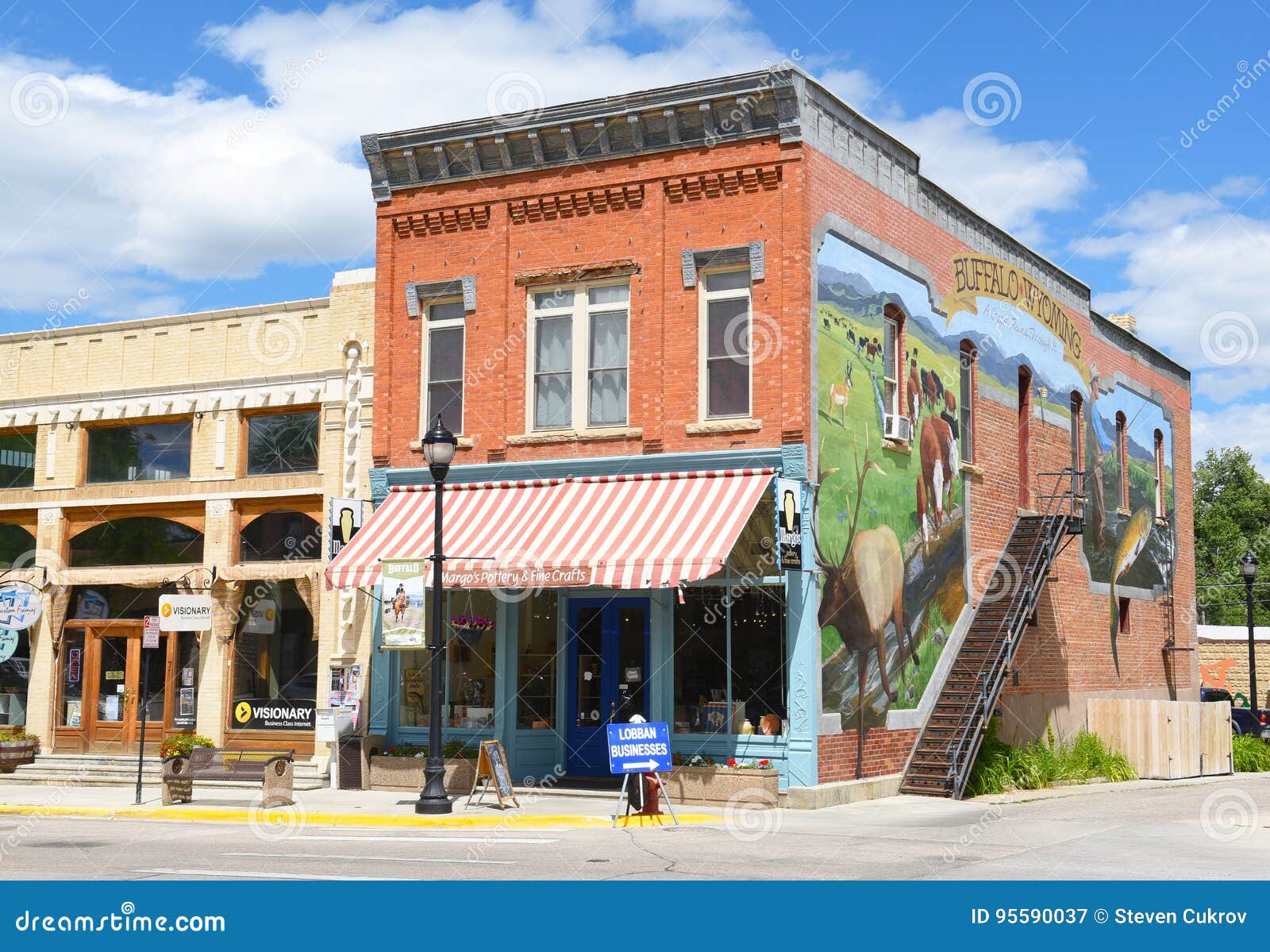 tand Picket Doktor i filosofi Main Street Shops Buffalo Wyoming Editorial Photography - Image of  outdoors, west: 95590037