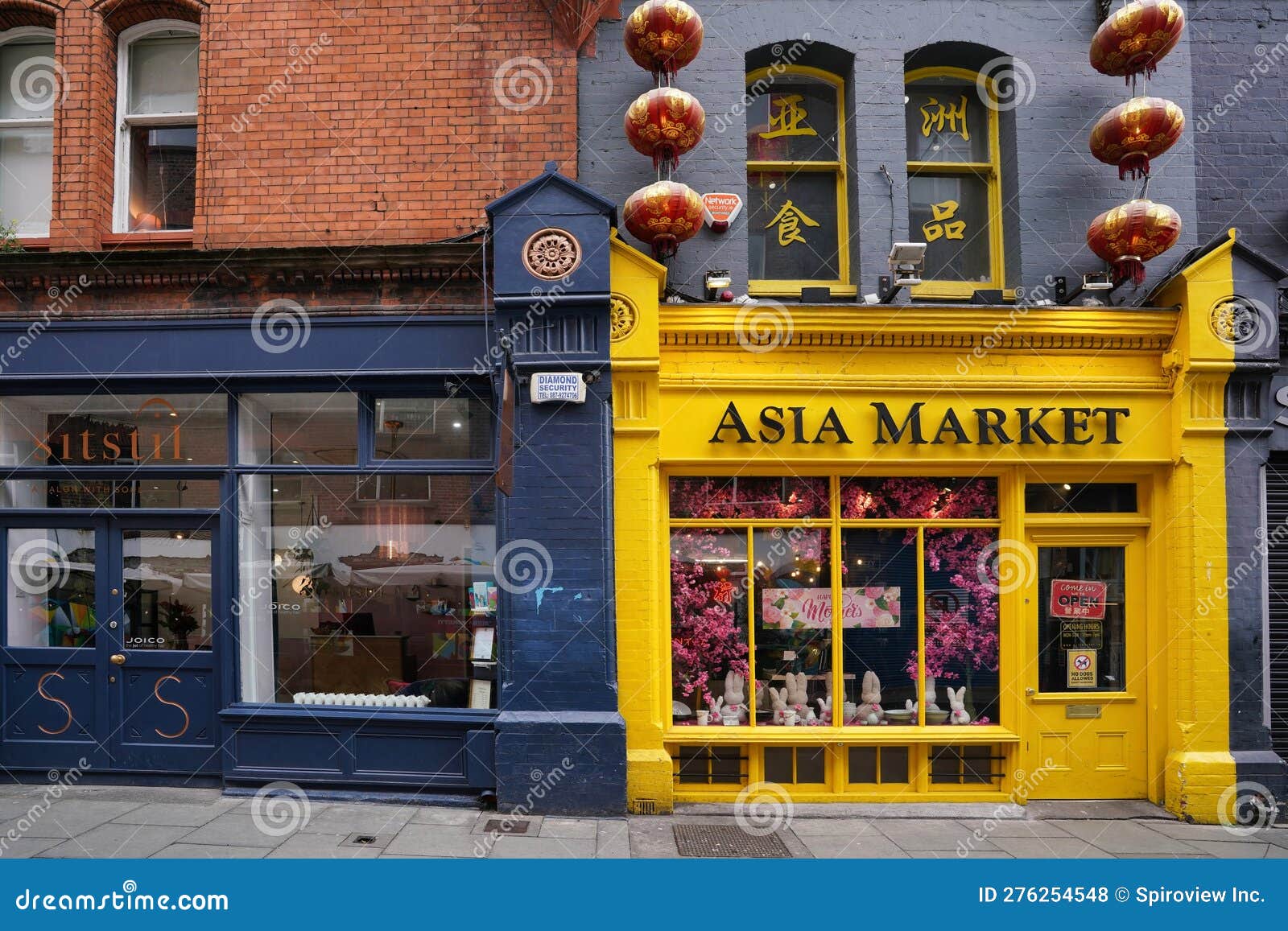 Main Street Stores in Dublin Editorial Stock Photo Image of asian