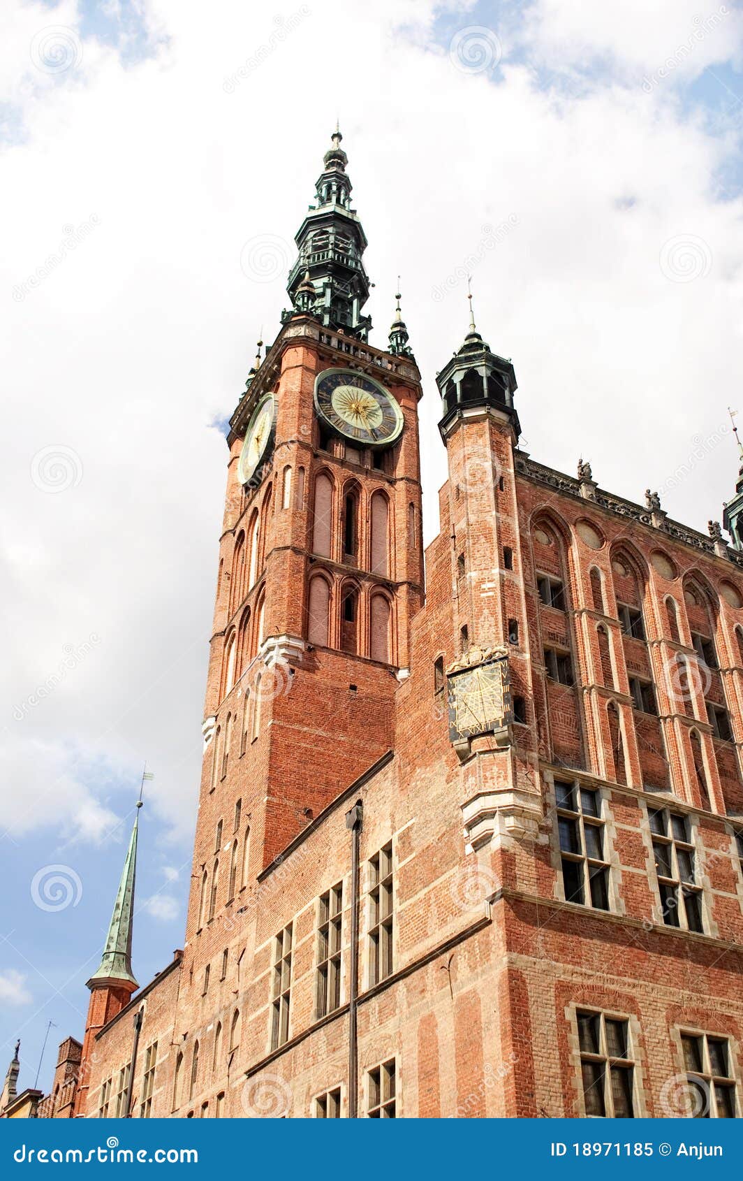 The Main Town Hall of Gdansk, Poland Stock Image Image of long