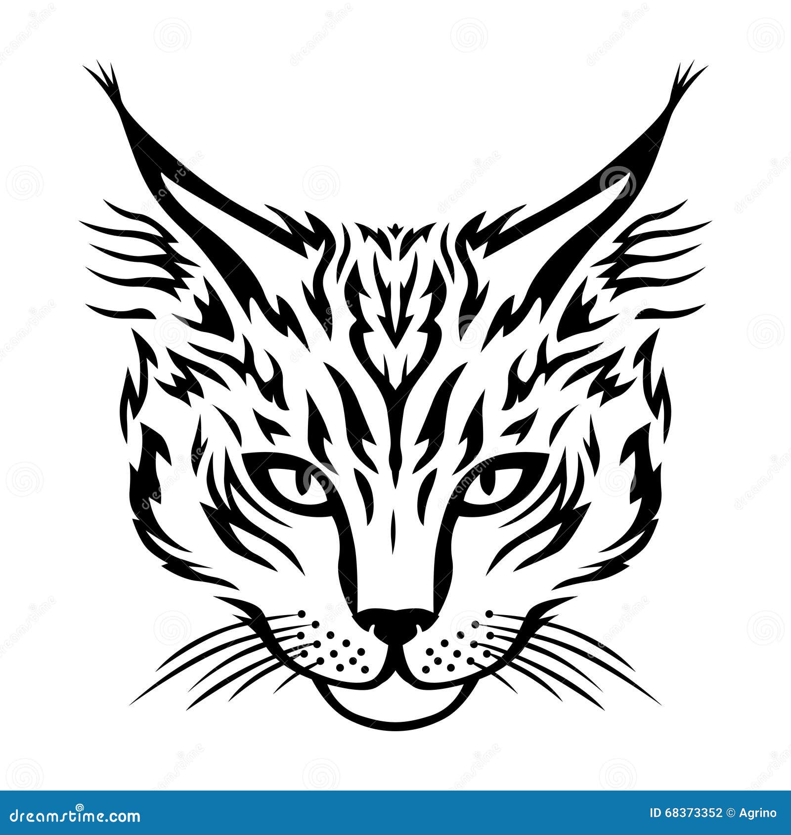Maine Coon Cat Muzzle Stock Vector Illustration Of Icon