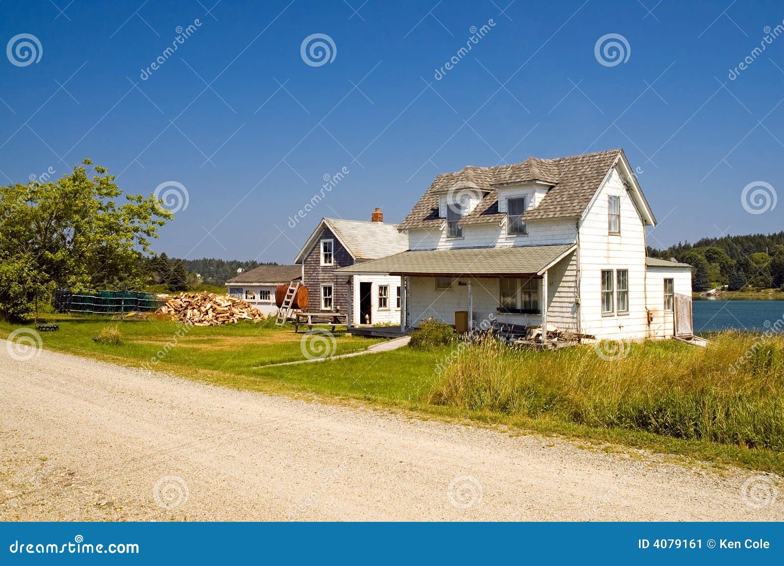 Maine fisherman s house stock image. Image of fisherman 4079161