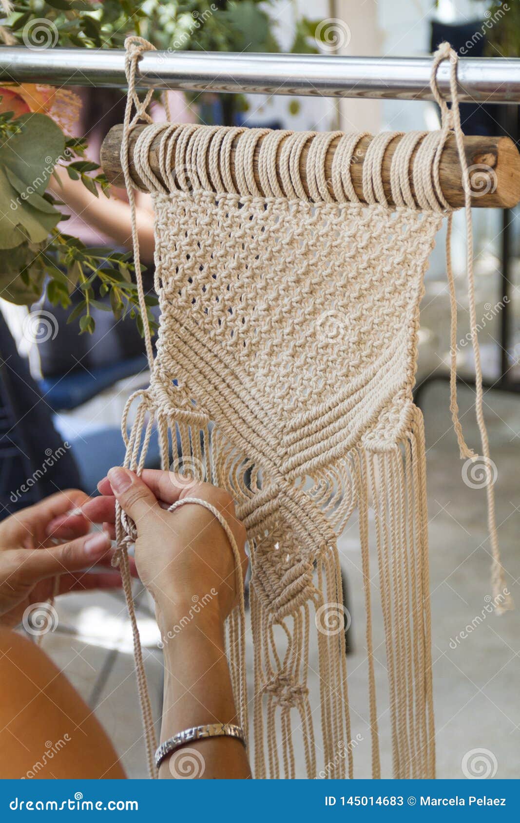 Chemin de Table Macramé Blanc - Atelier Macramé