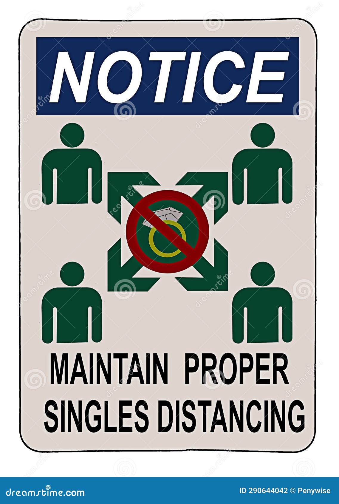 maintain proper single distancing