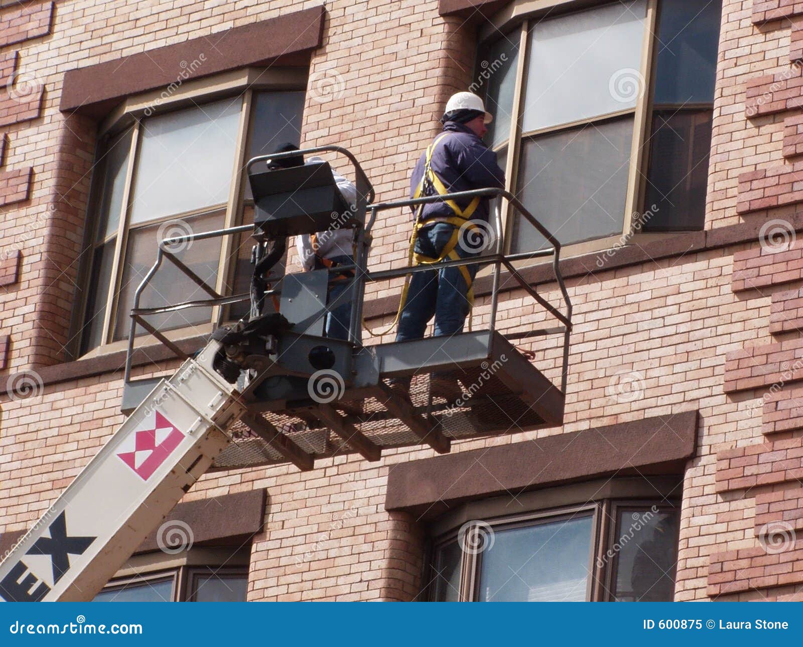 Maintenance Workers stock image. Image of brick, helmet 600875