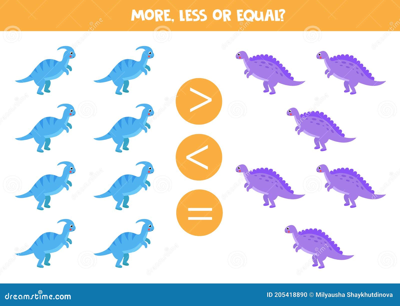 Jogo de adição com diferentes dinossauros jogo educacional de matemática  para crianças