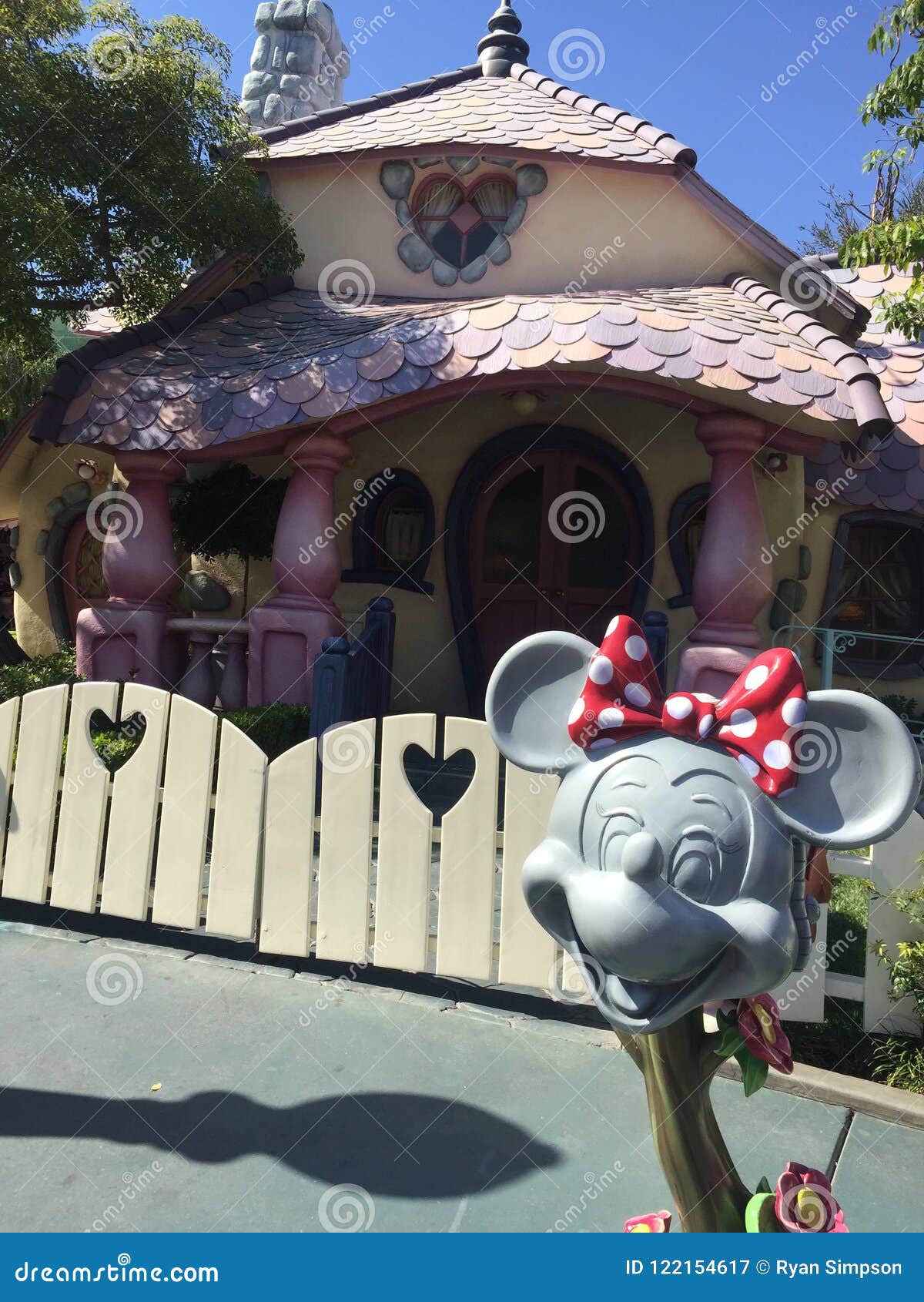 Maison de Minnie Mouse photographie éditorial. Image du repère