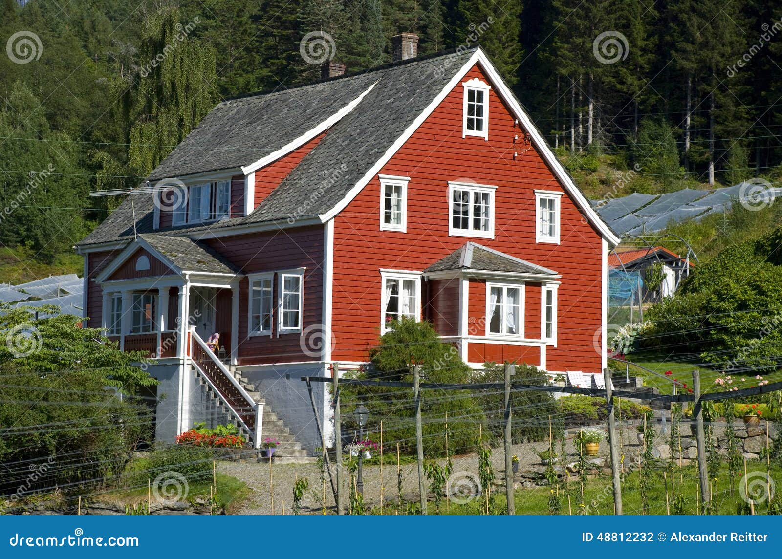 Maison En Bois Norv gienne Rouge Classique Scandinavie Maison En Bois Norv gienne Rouge Classique Scandinavie