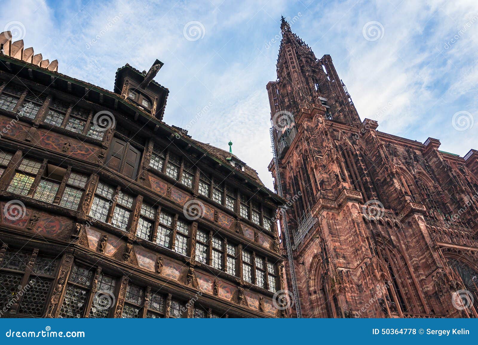 maison kammerzell and cathedrale notre dame de strasbourg
