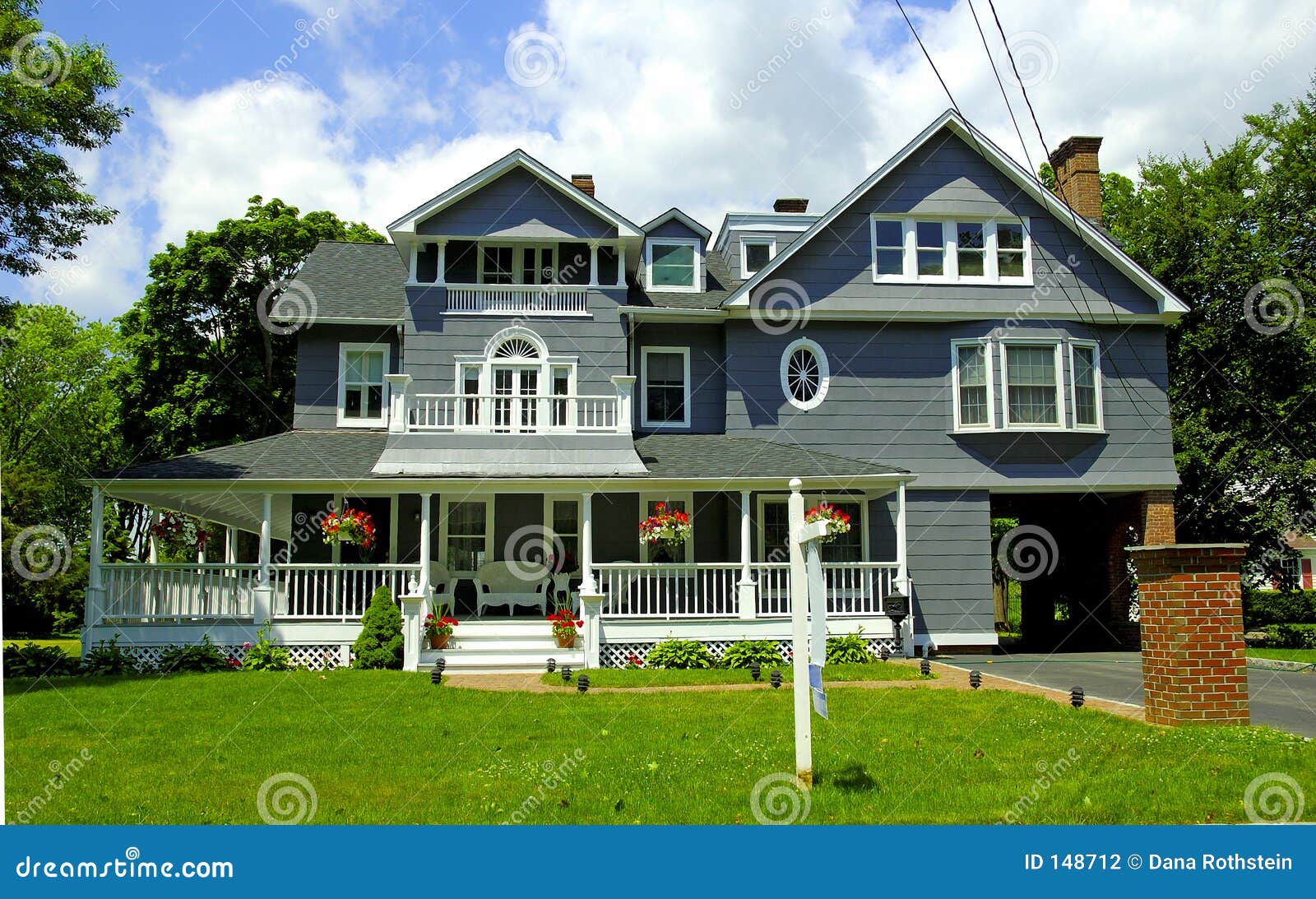 Maison victorienne de type photo stock. Image du victorian 148712