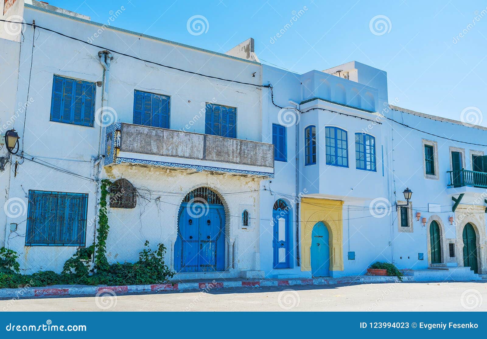 Maisons Tunisiennes Traditionnelles, Mahdia Image stock Image du cottage, construction 123994023