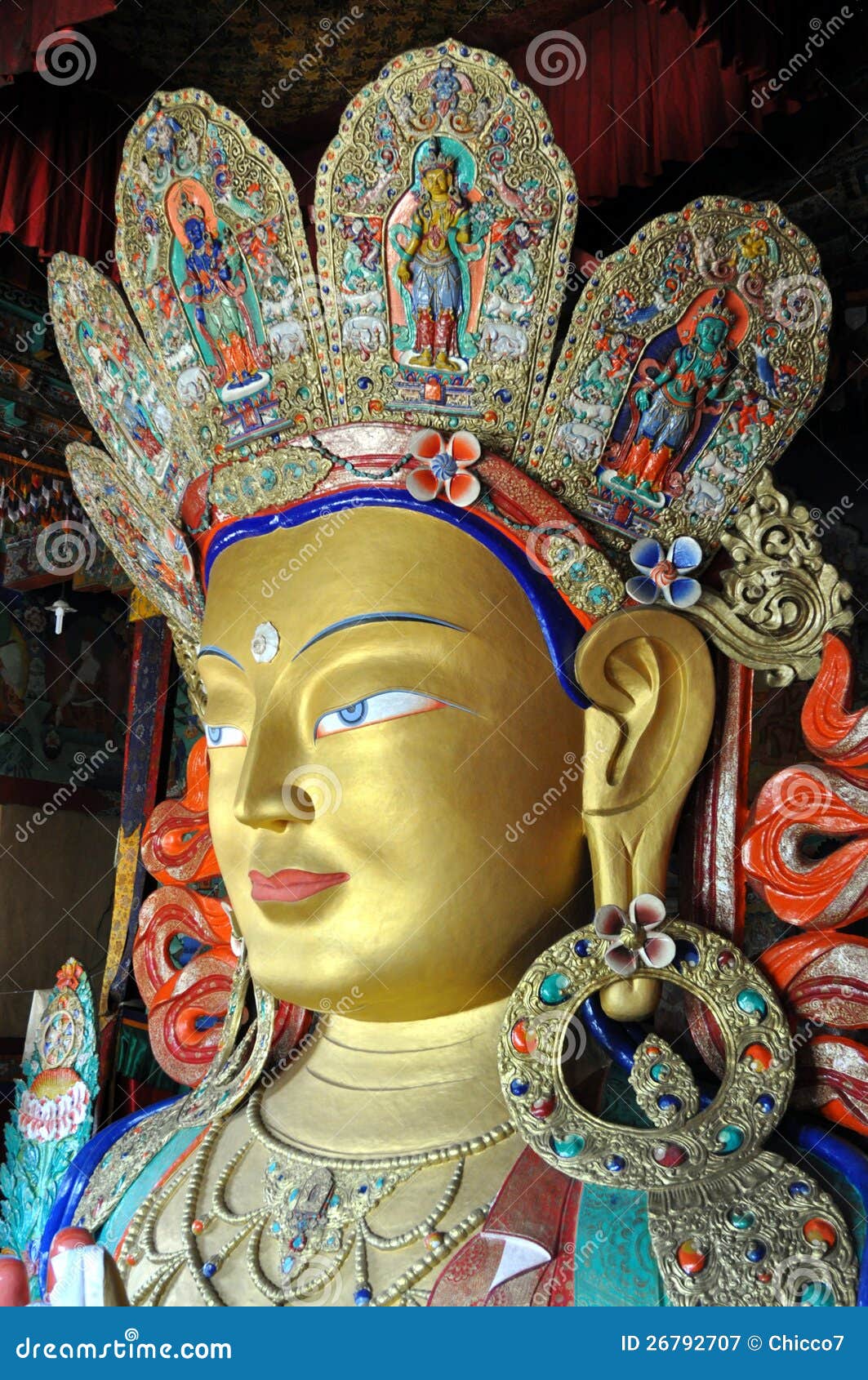 maitreya - future buddha statue from ladakh