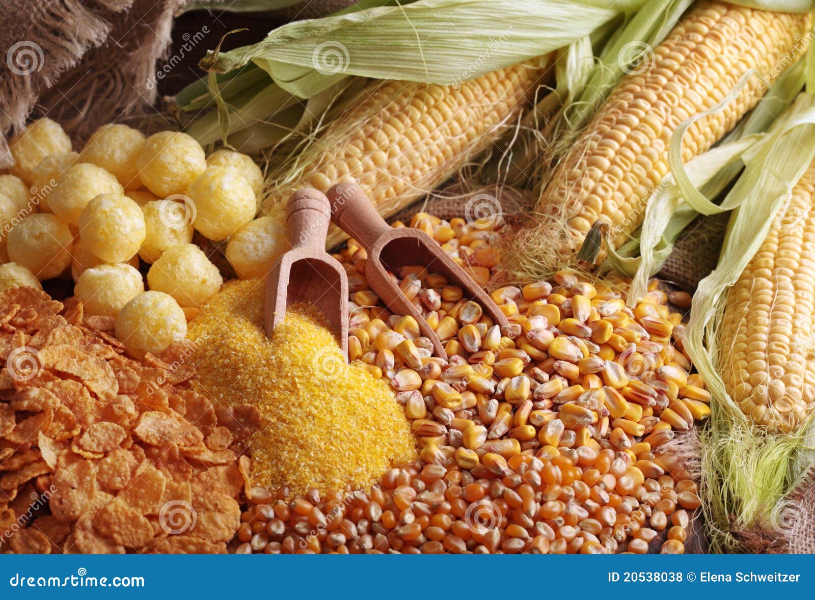 Maize products stock photo. Image of popcorn, kernels - 20538038