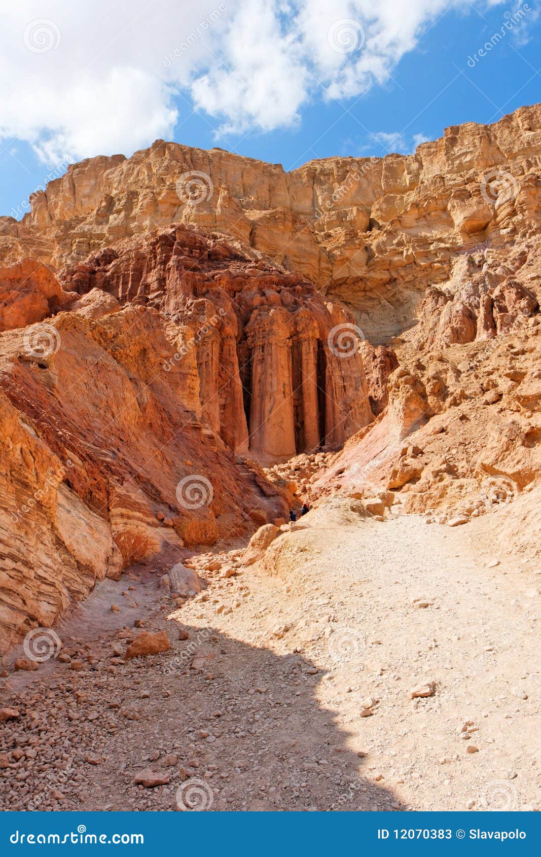 Majestic Amram Pillars Rocks in the Desert Stock Image Image of