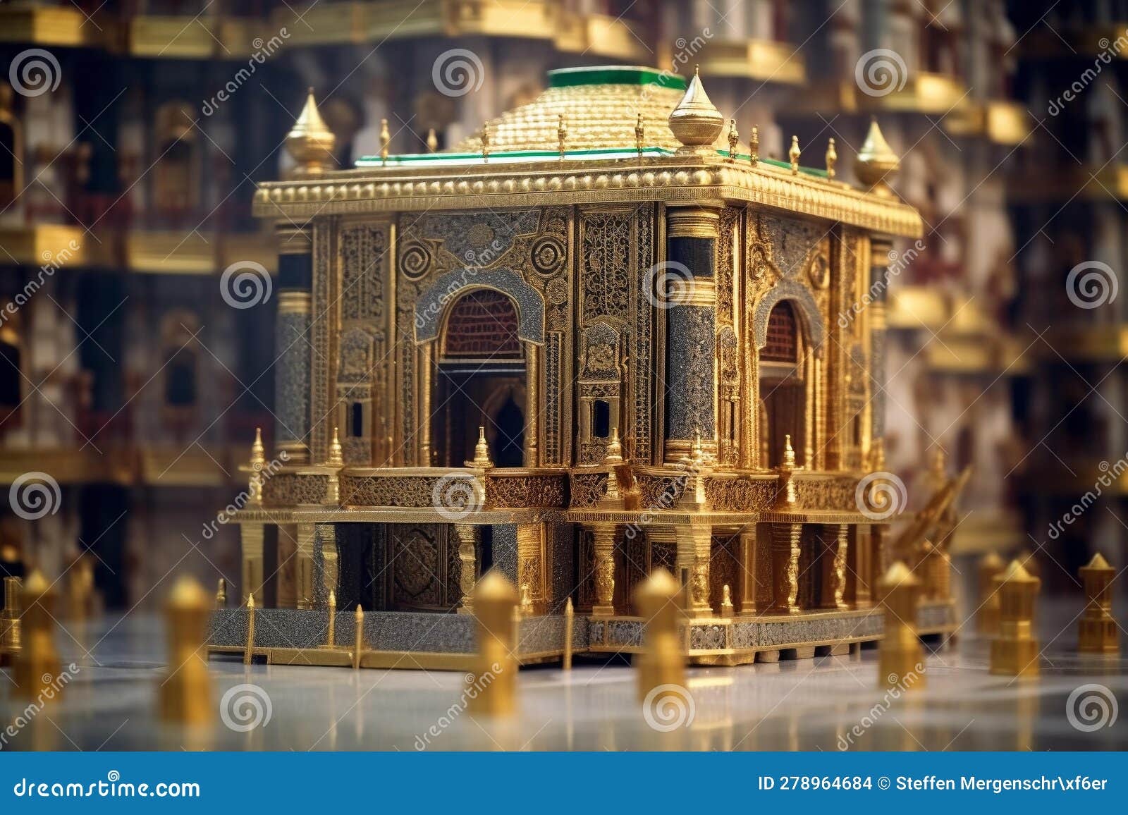 majestic kaba at masjid al-haram in mecca