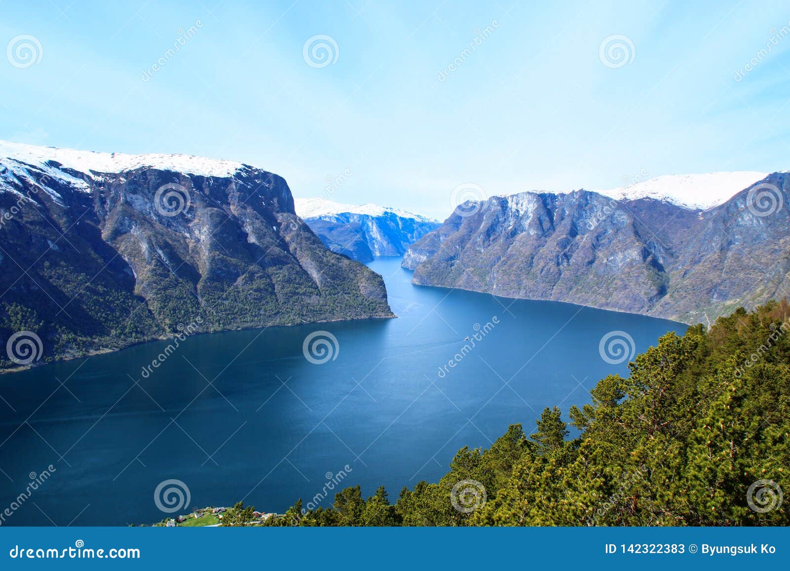 majestic landscape of fjord in norway