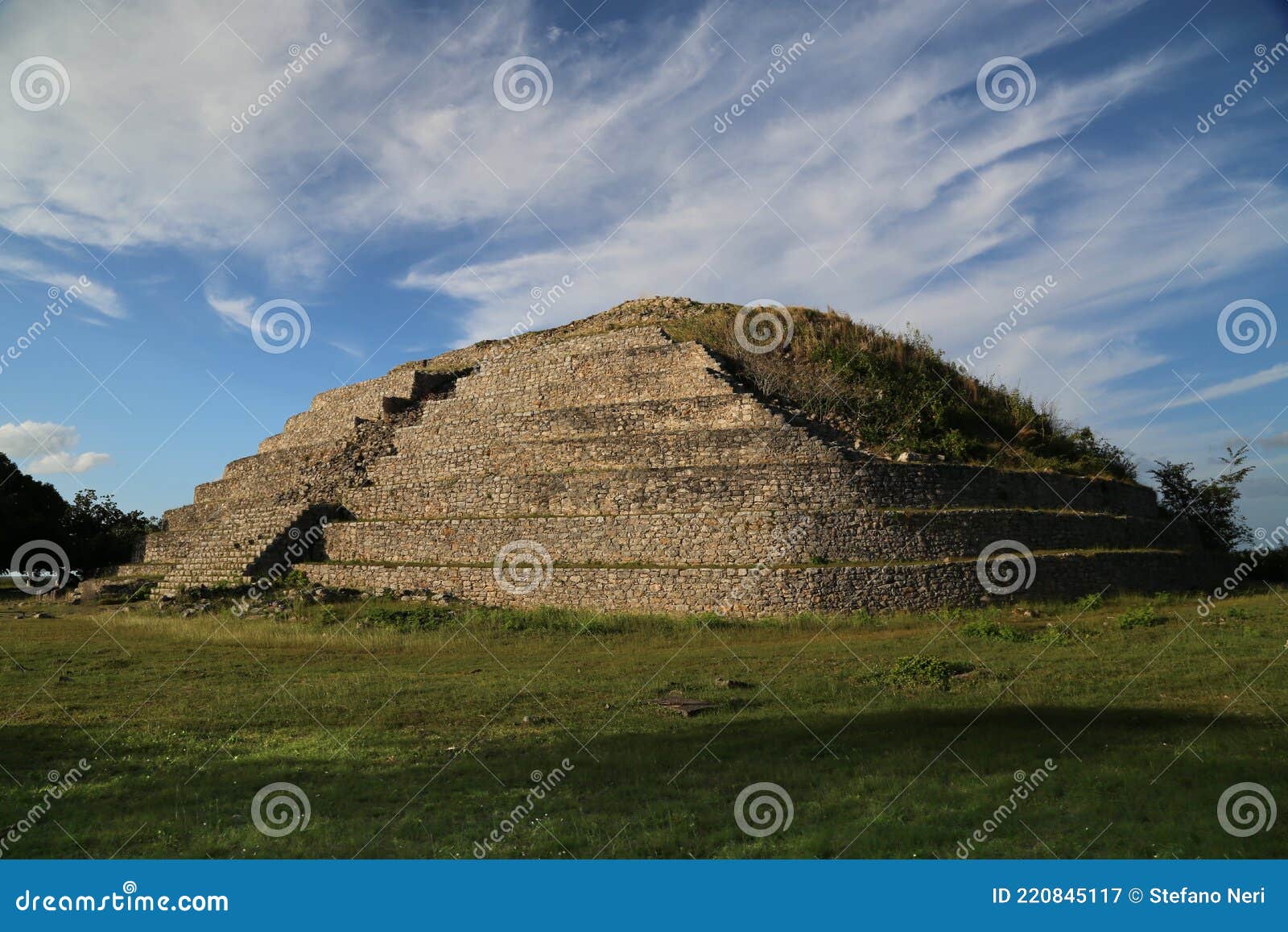 the majestic mayan pyramid, kinich kak moo , in izamal