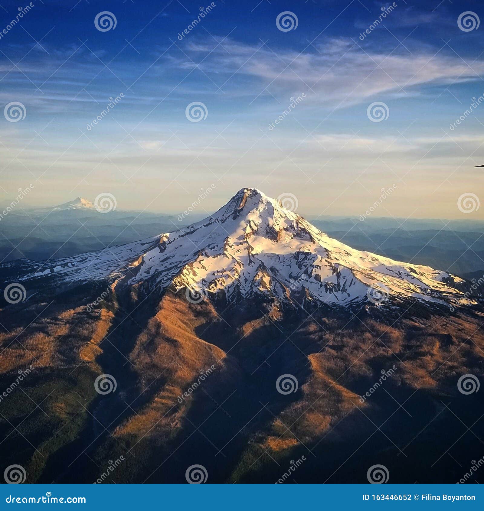majestic mt. hood from above
