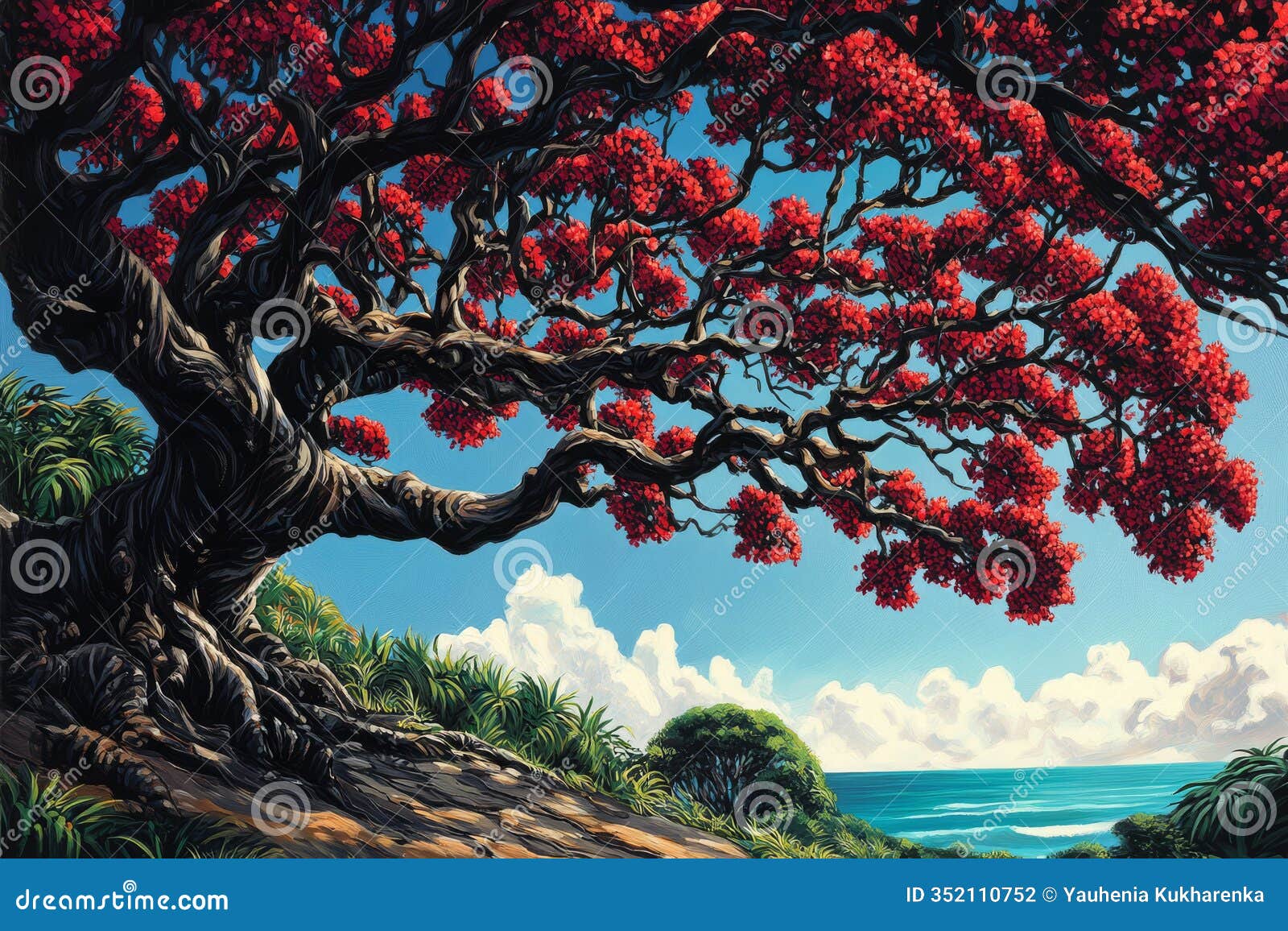 majestic pÃÂhutukawa tree on waitangi day