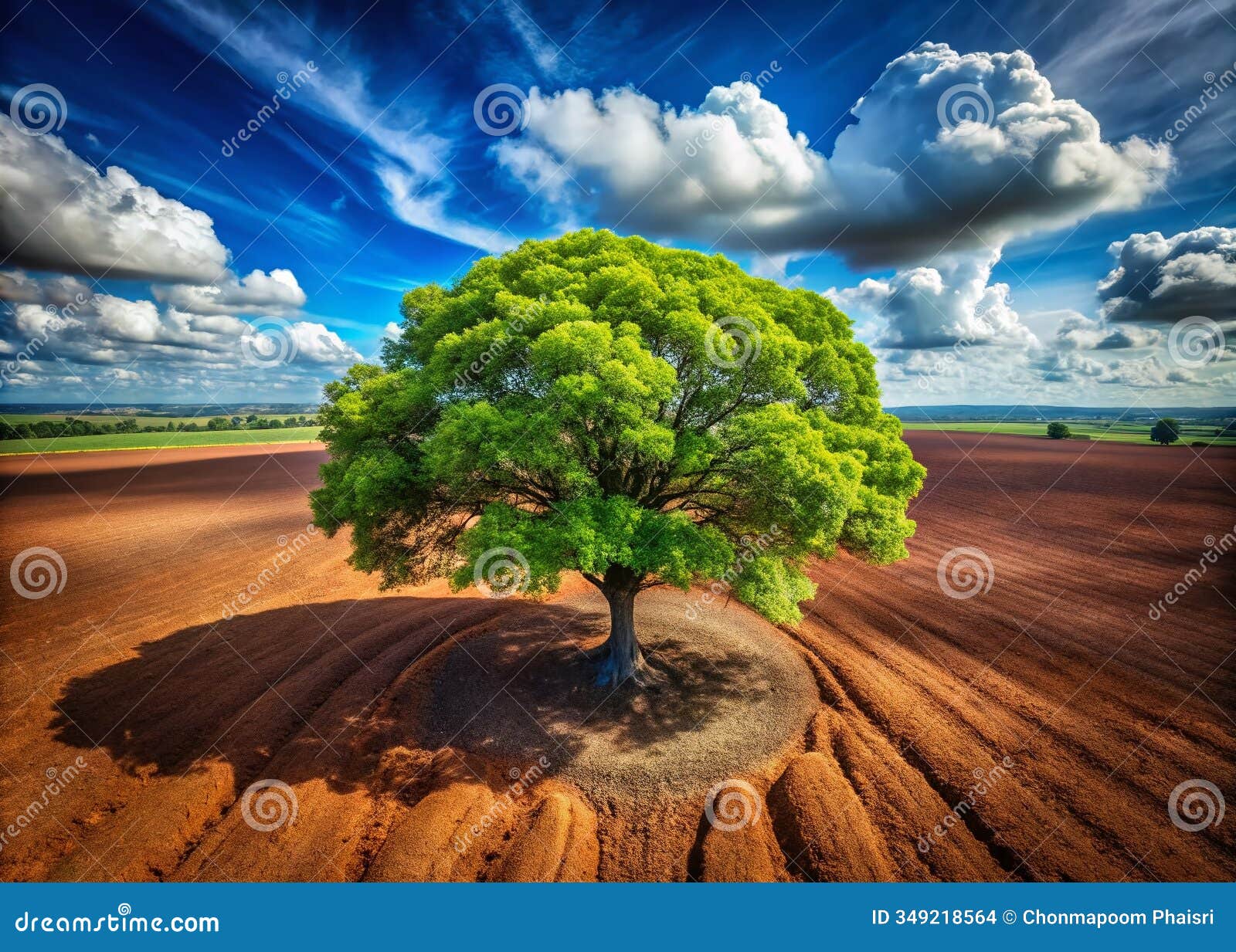 majestic tree sprout in verdant landscape a  of renewal and connection to nature