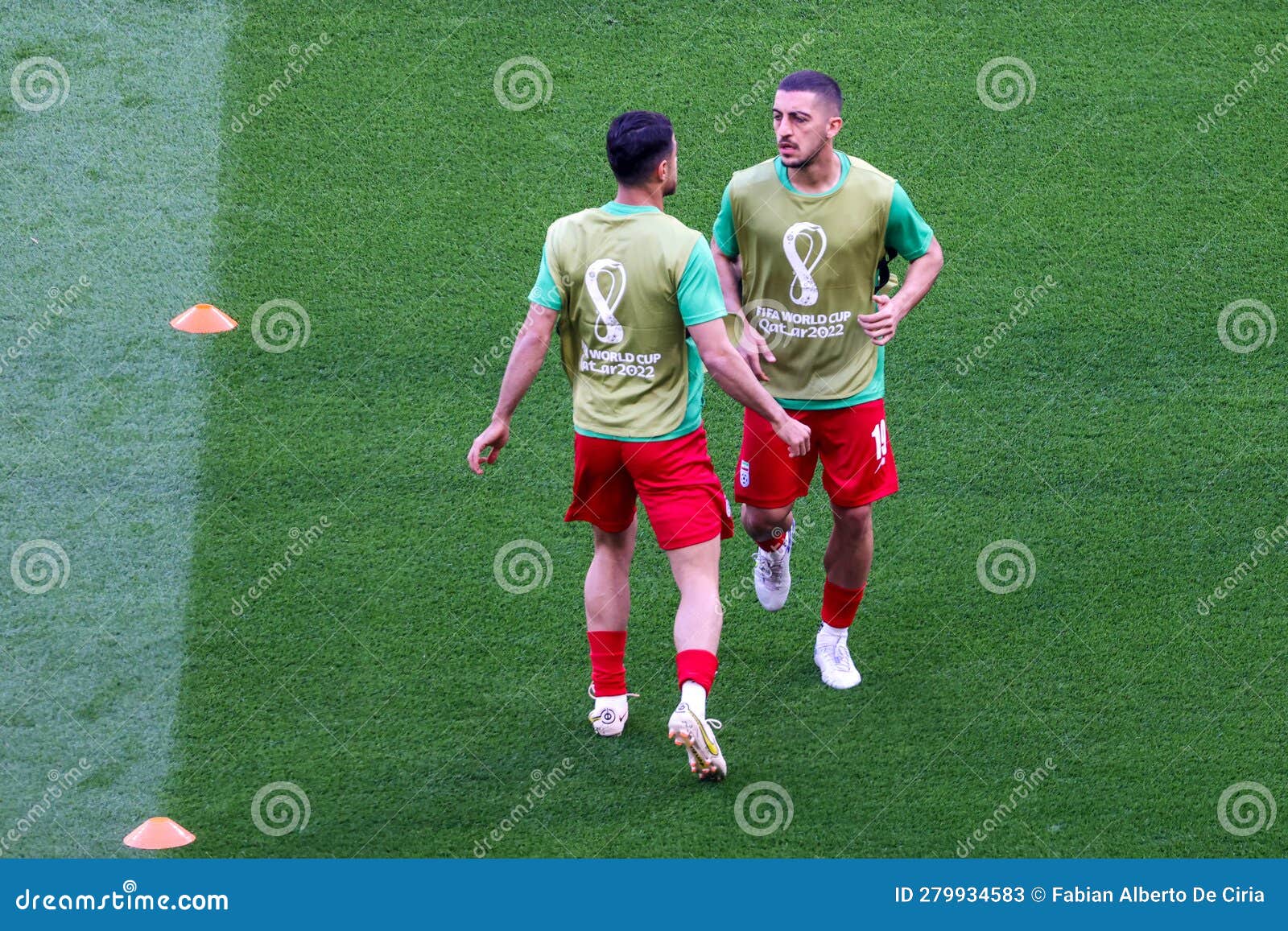 Majid Hosseini in the Previous Warm-up during the Match between England Vs