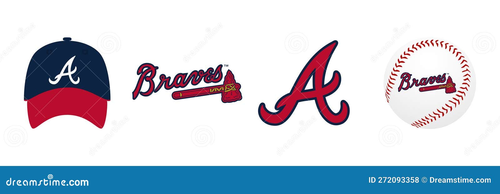 Major League Baseball MLB 2023. National League NL. NL East. Atlanta Braves.  Logos, Cap and Ball with Logo Editorial Stock Photo - Illustration of  score, america: 272093358