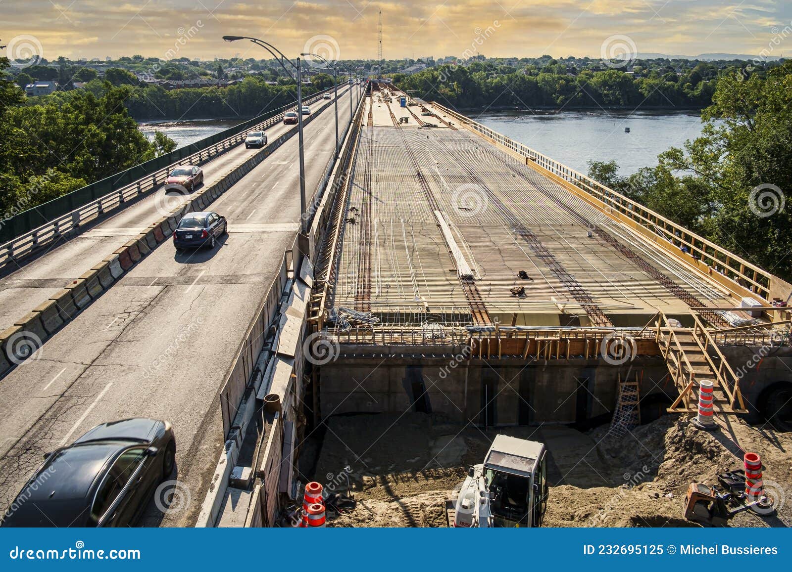 the major rehabilitation project of the pie-ix bridge will run at least until mid-2023