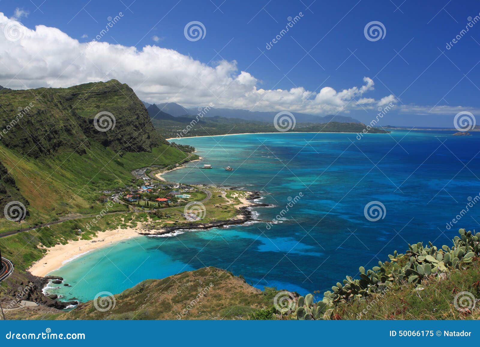 Tropical Paradise, Makapuu Beach Park, Oahu, Hawaii Stock Image Image