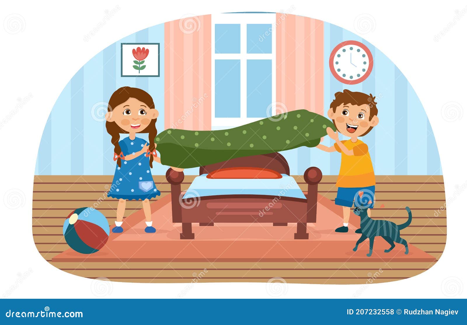 make your bed clipart