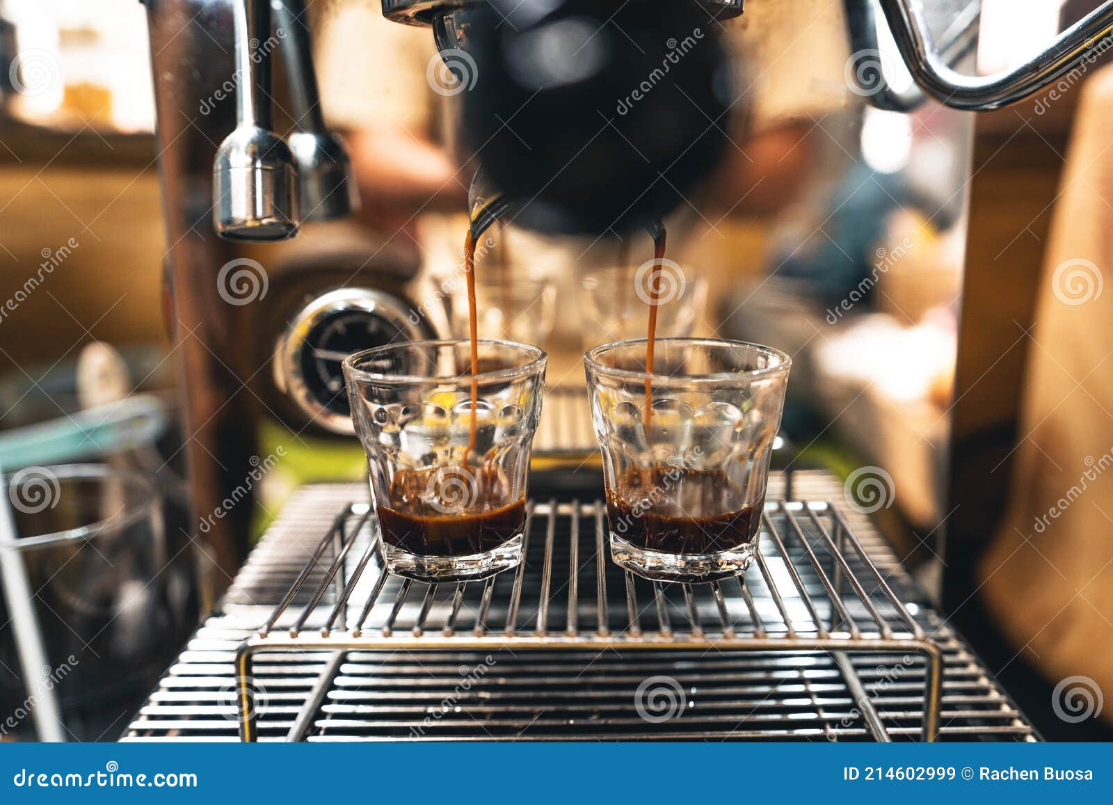 Make Coffee from the Machine at Home Stock Image Image of counter