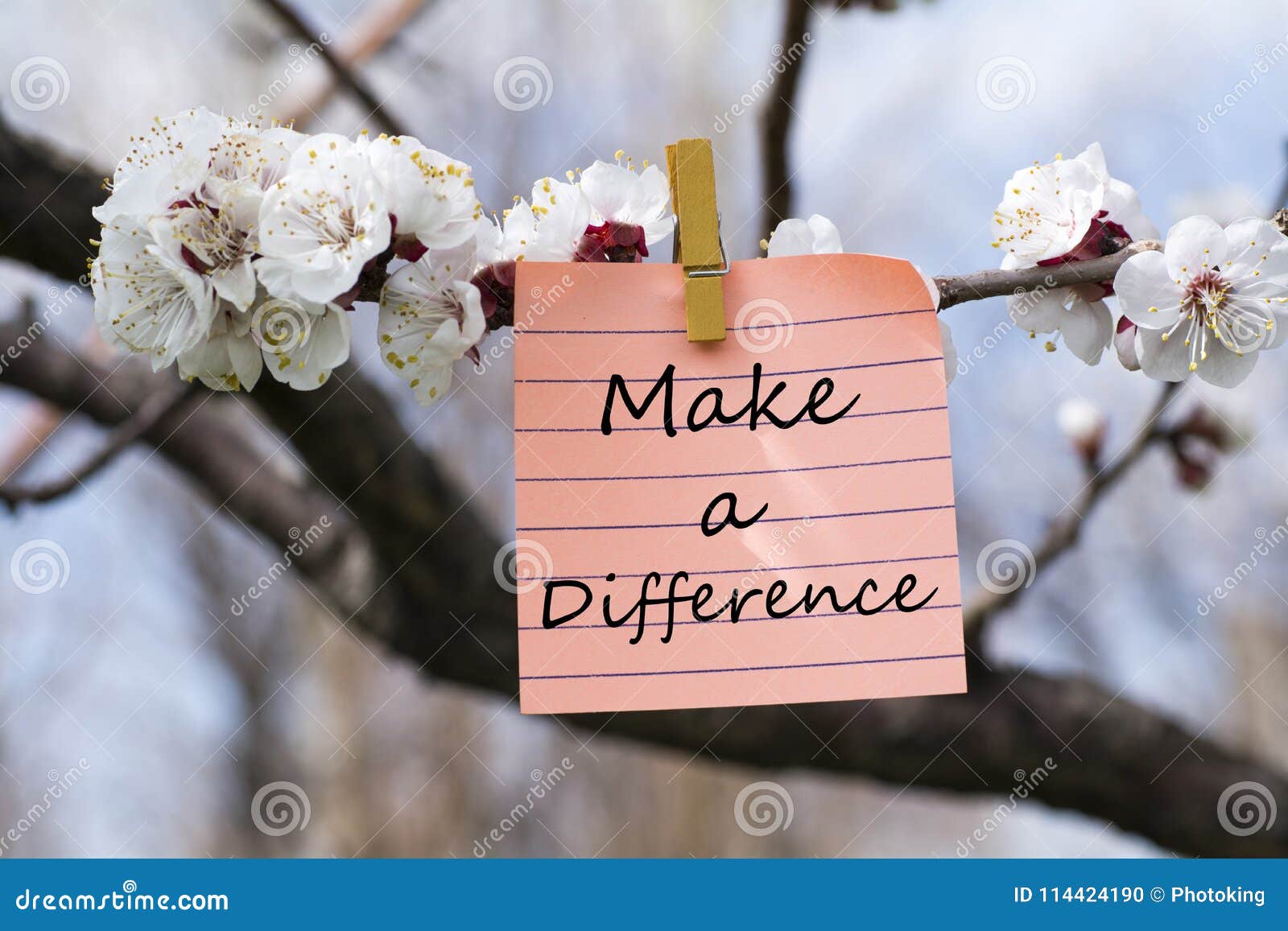 make a difference in memo