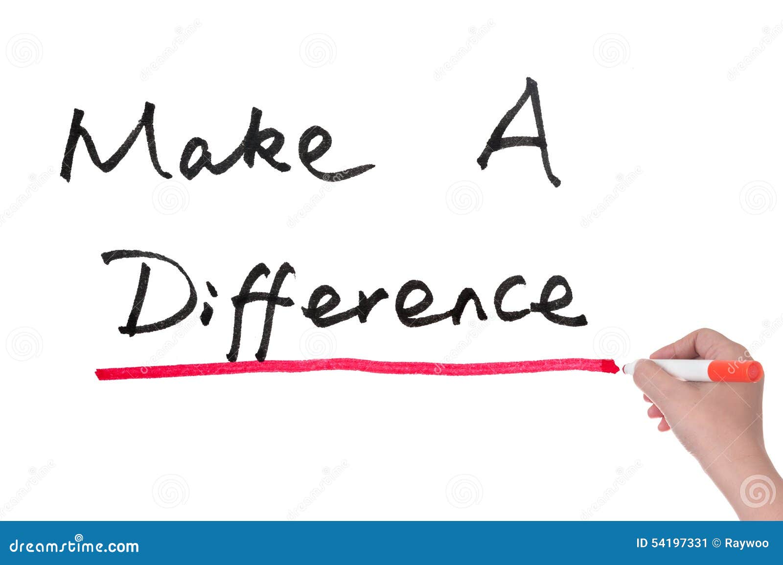Make A Difference Stock Image Image Of Motivation - 