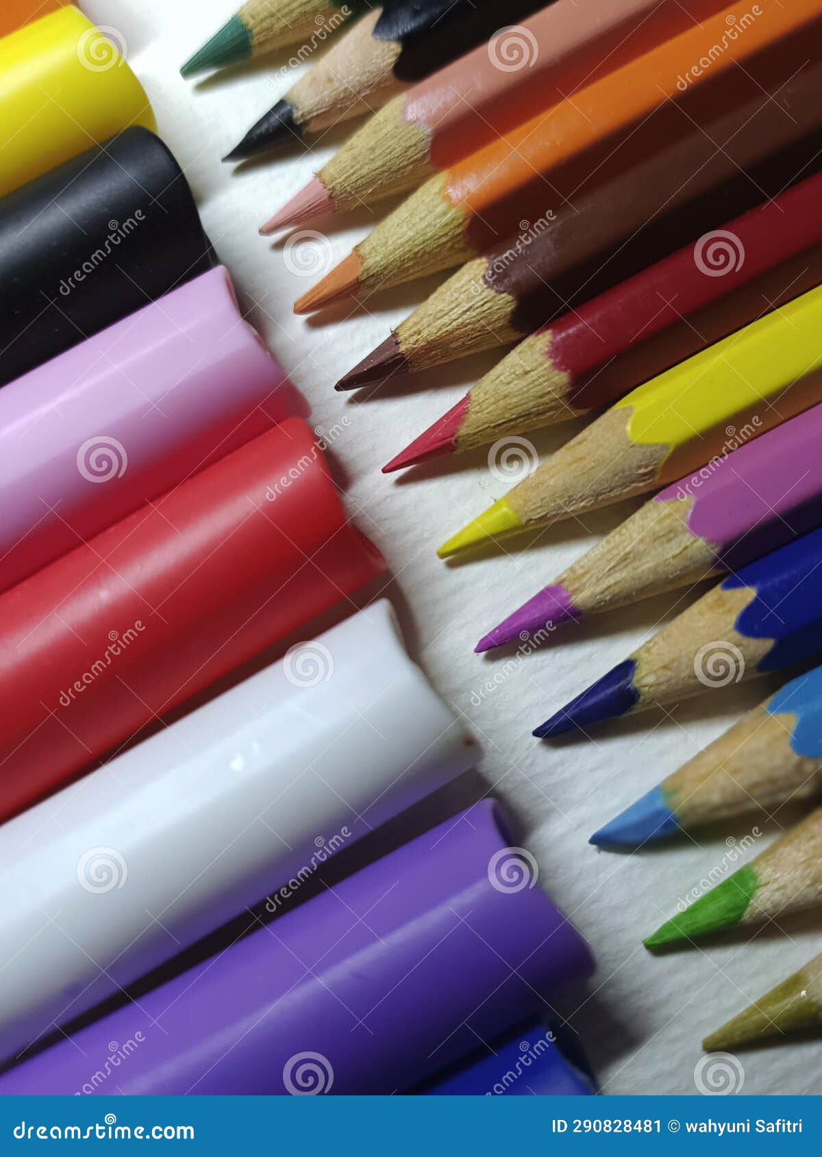 Make Dream with Pencil Colour in Book Stock Image Image of pencil