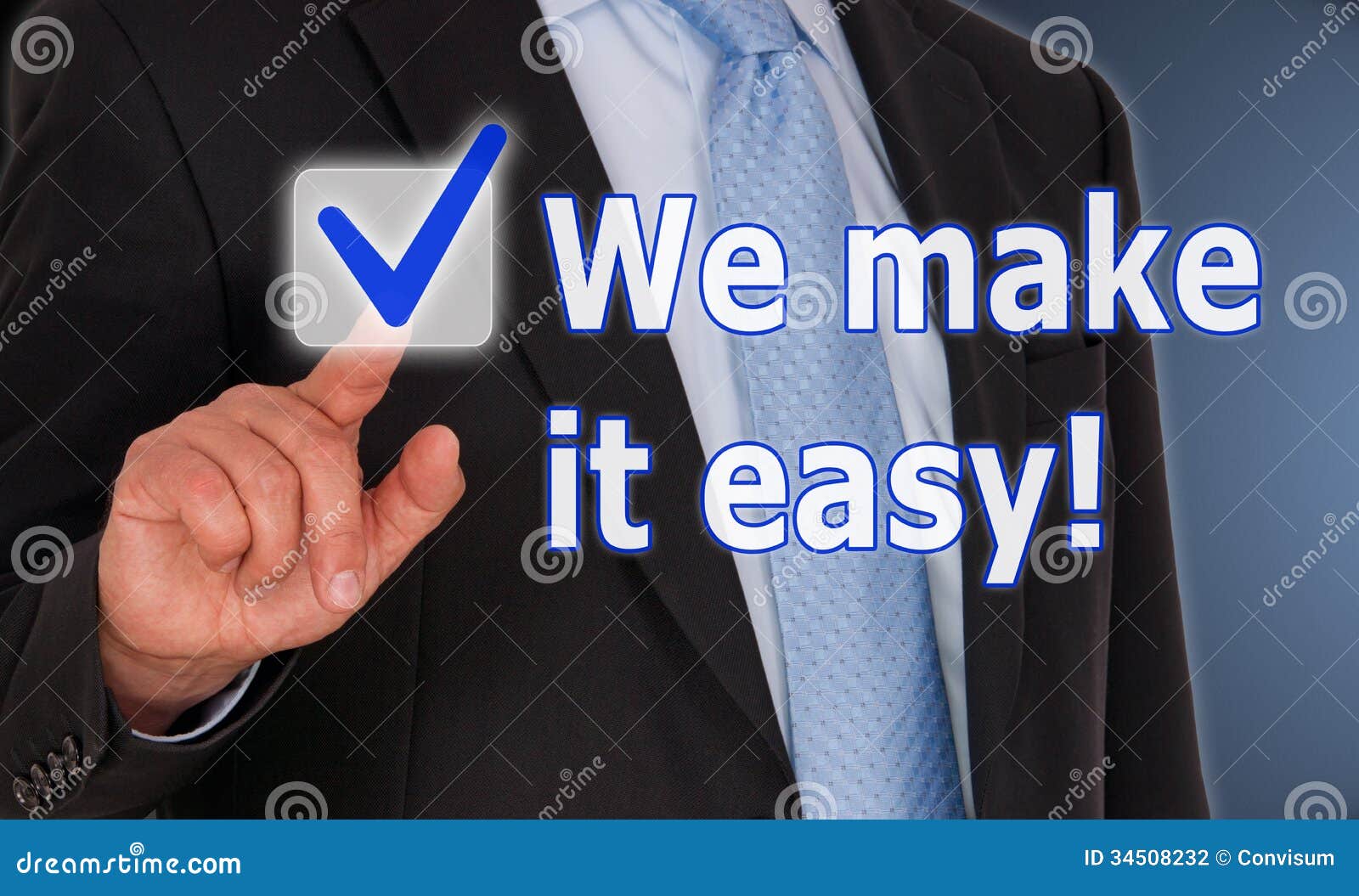 we make it easy business concept