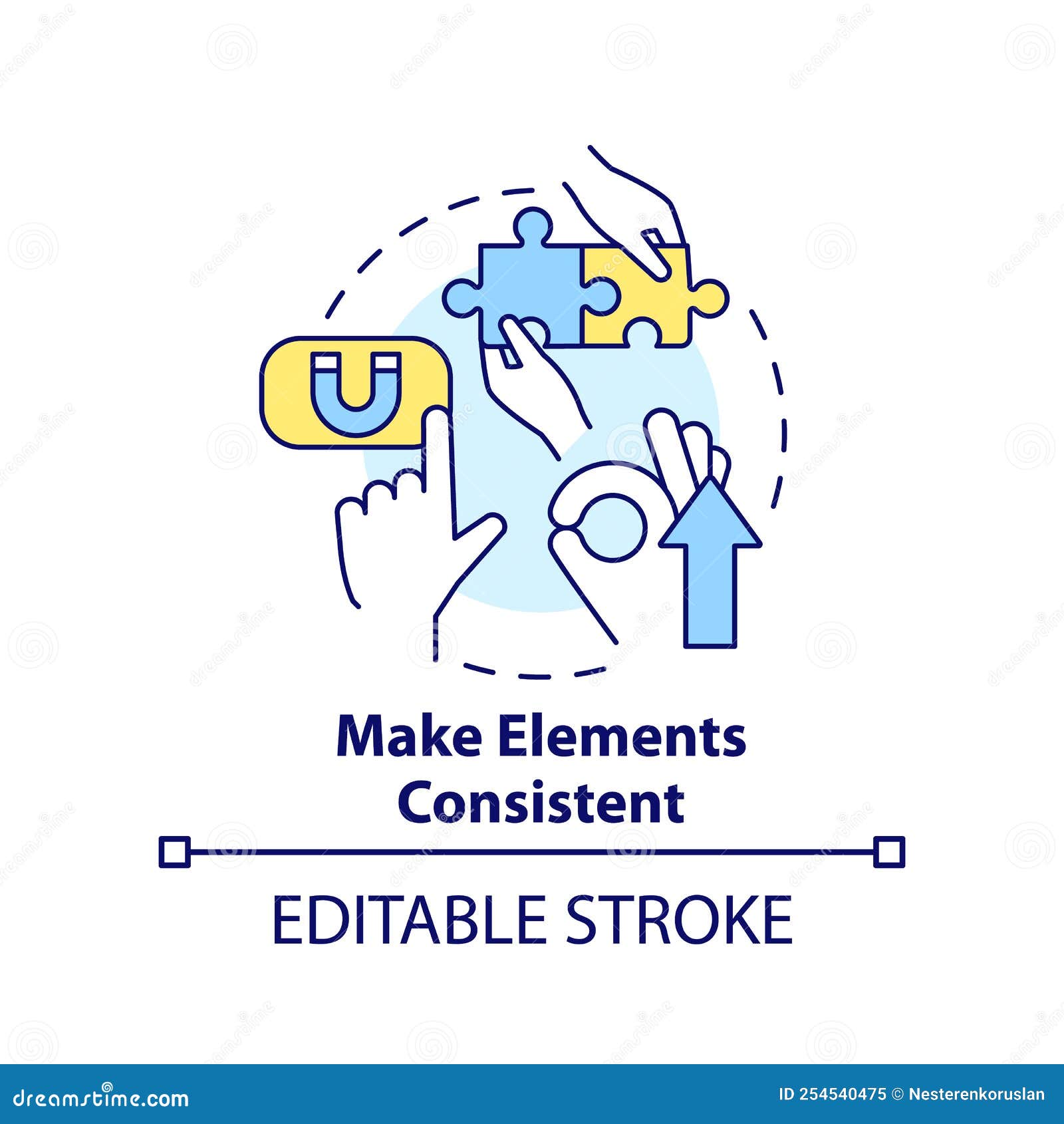 Make Elements Consistent Concept Icon Stock Vector Illustration Of Make Elements Consistent Concept Icon Stock Vector Illustration Of