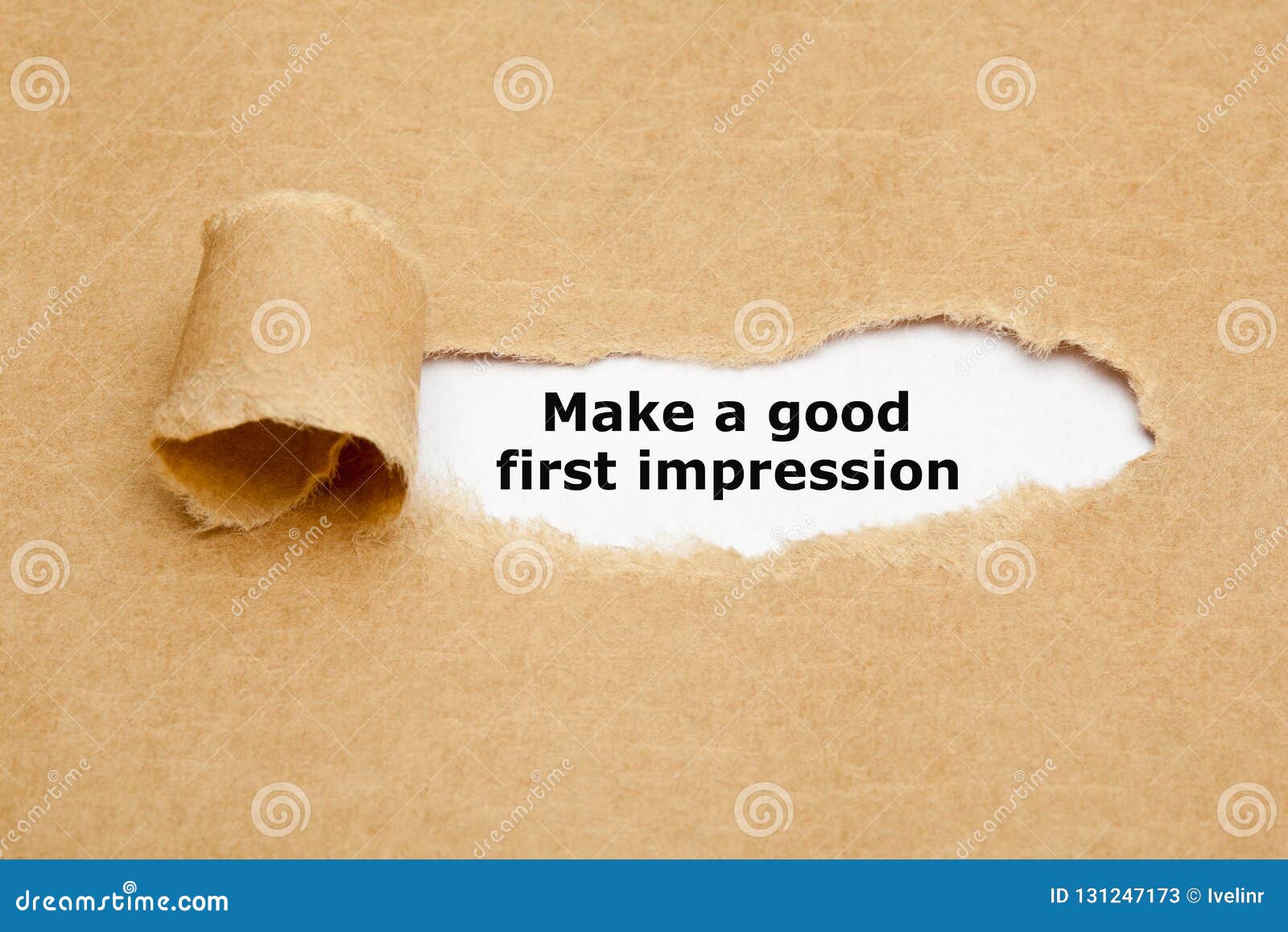 make a good first impression