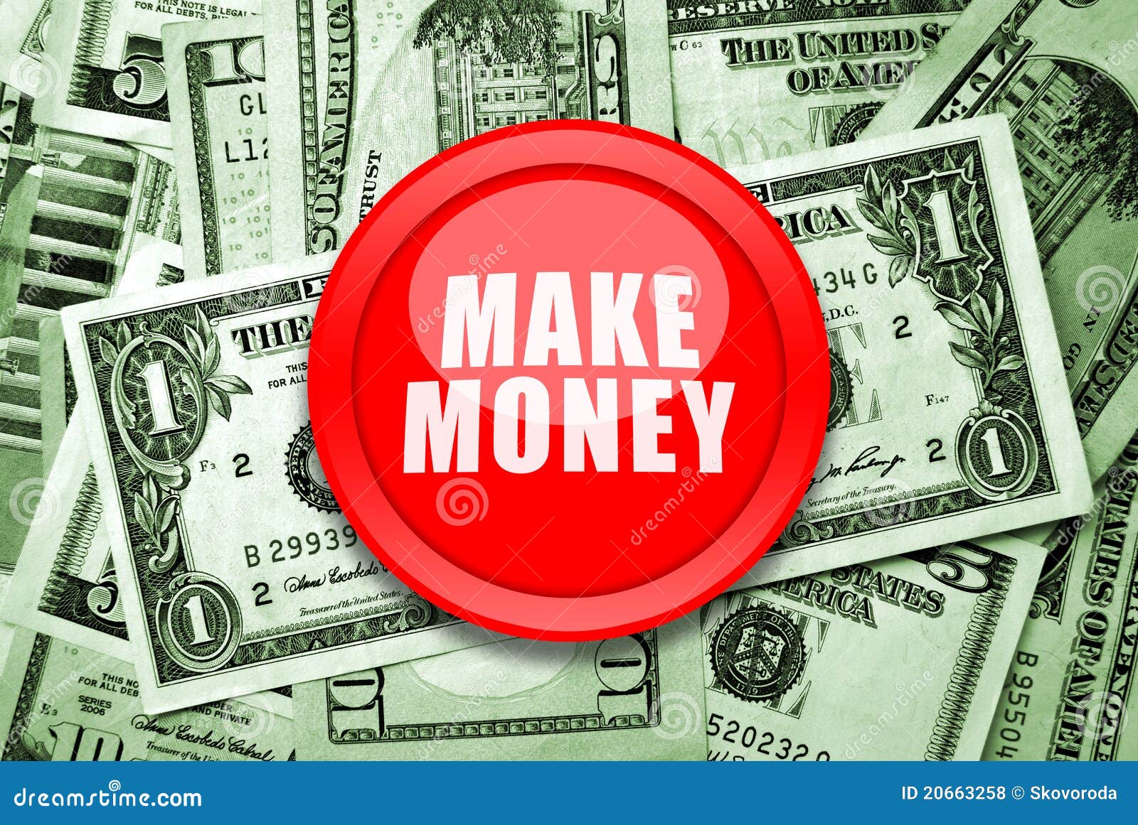 Make Money stock photo. Image of deposit, banknotes, banner - 20663258