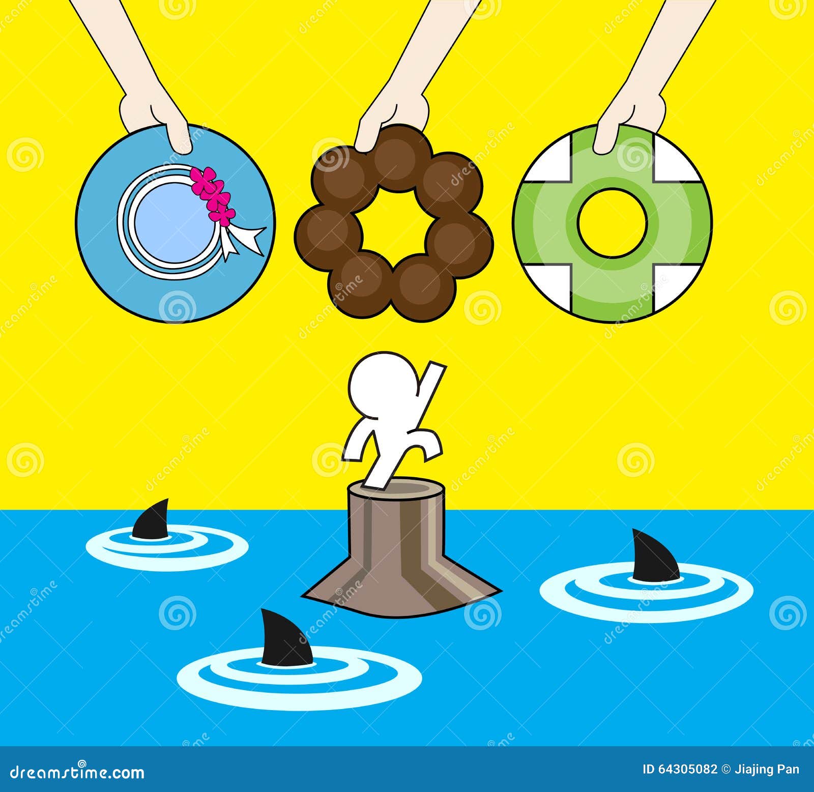 Make a right decide stock illustration. Illustration of life - 64305082