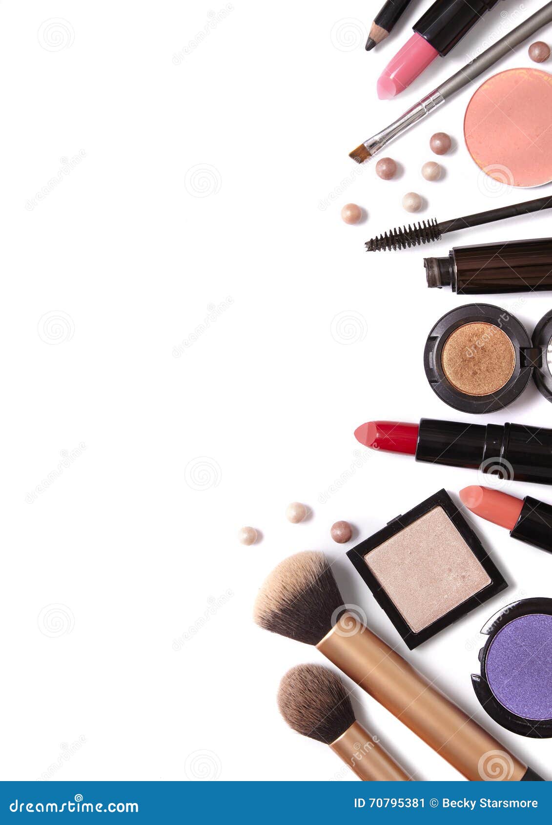 Make Up Border stock image. Image of mascara, blusher 70795381